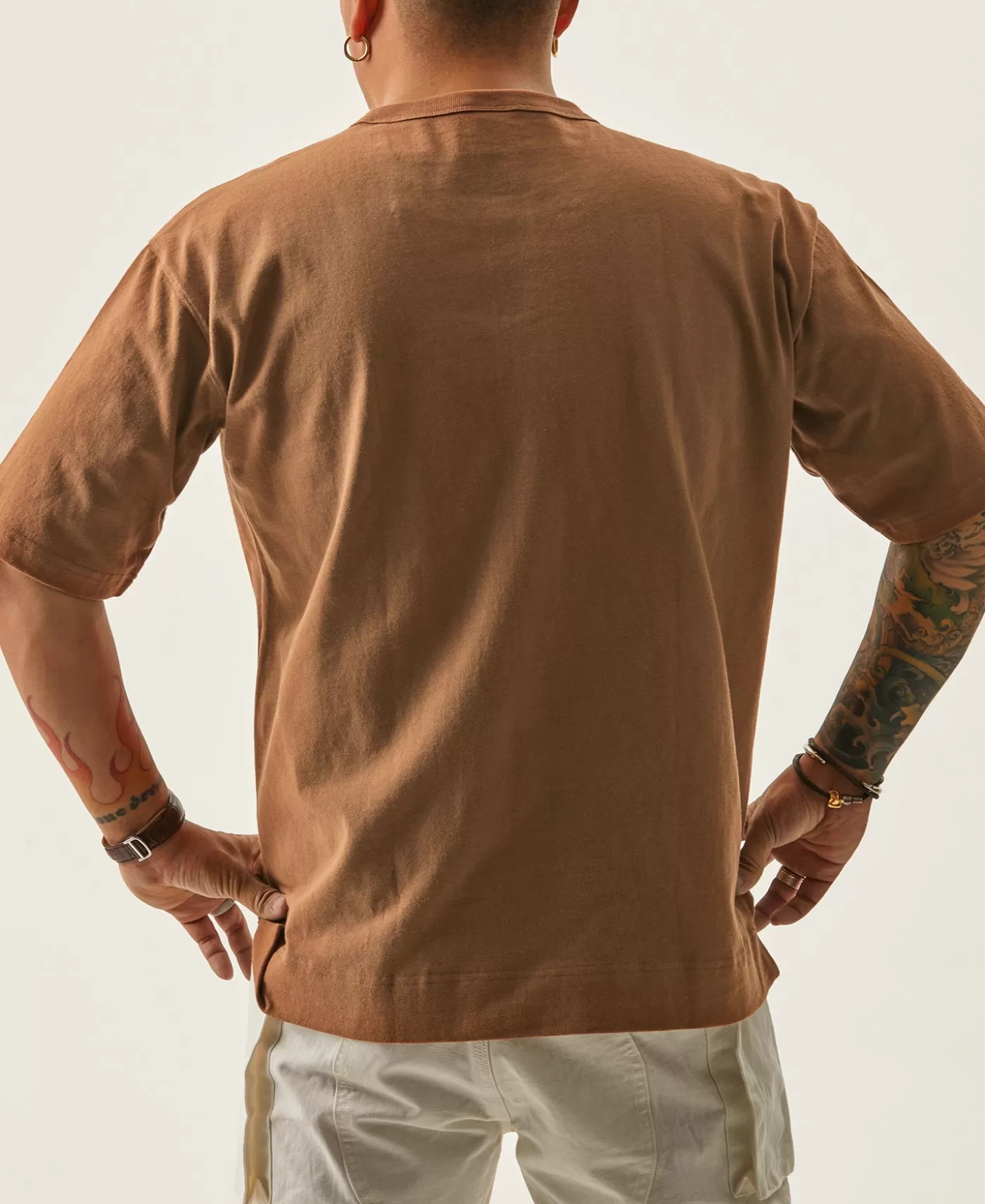 oz_cotton_classic_pocket_tshirt__light_brown_2.webp Cheap 9.8 oz Cotton Classic Pocket T-Shirt - Short Sleeve T-Shirts