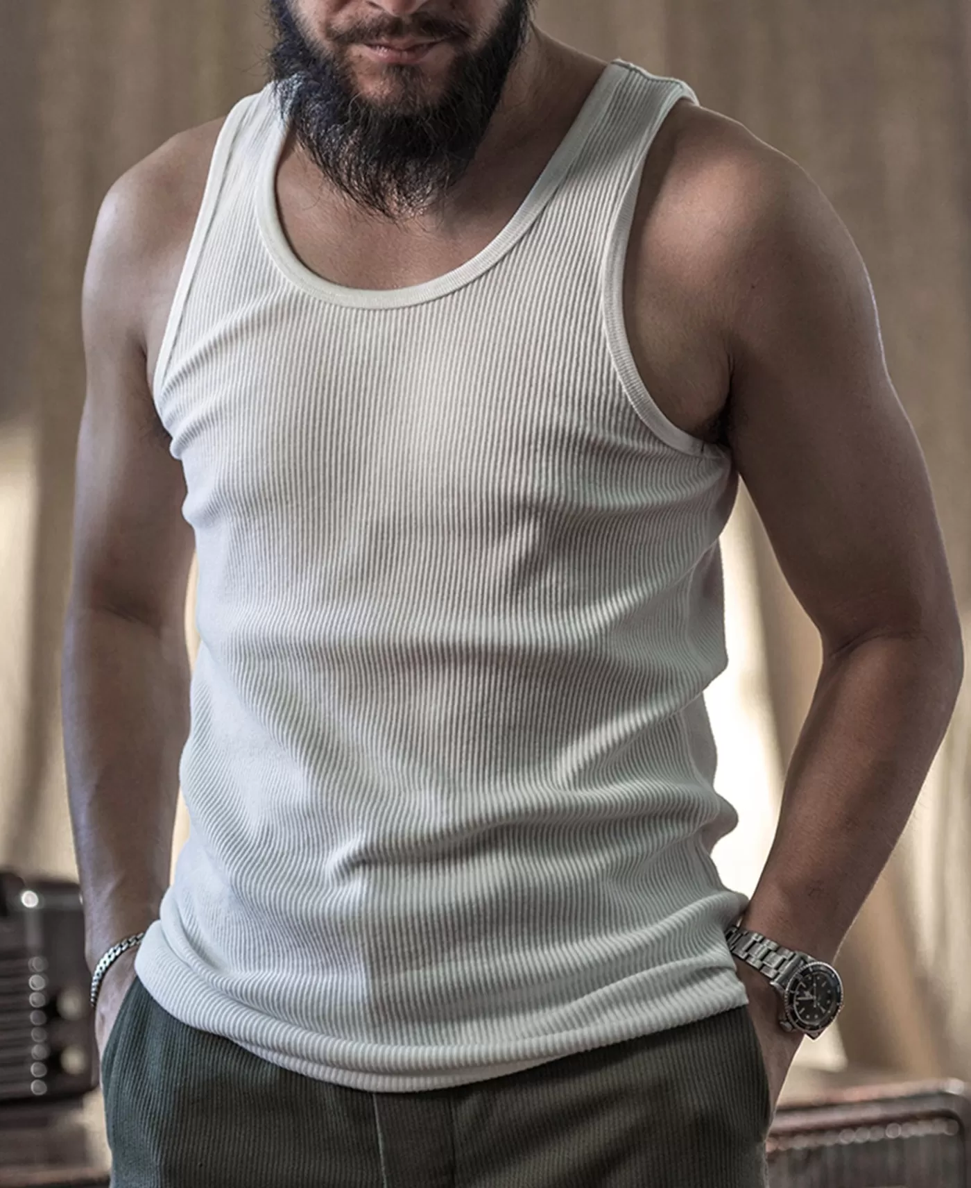 oz_cotton_tank_top__white_2.webp Discount 10.5 oz Cotton Tank Top - Underwear