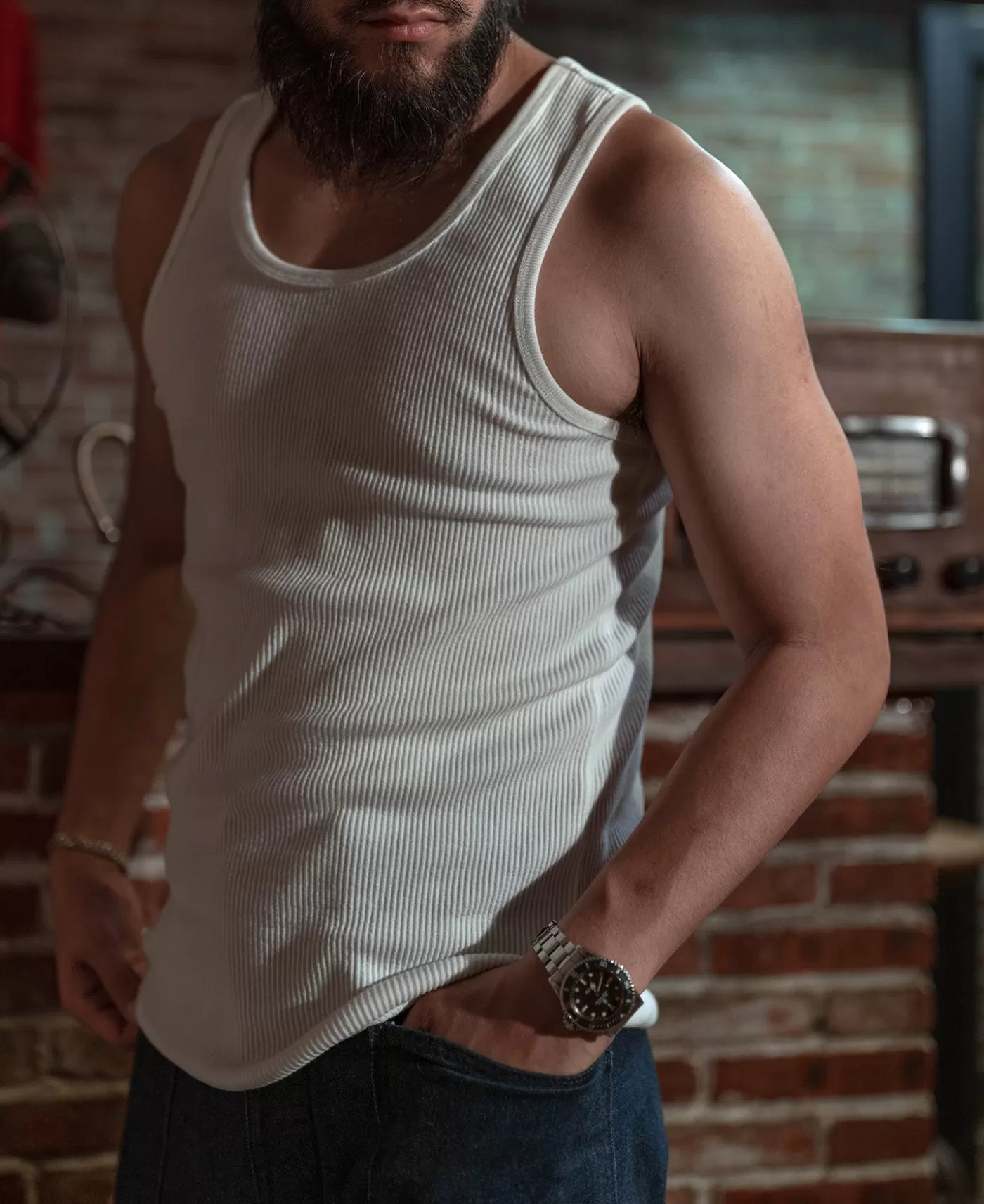 oz_cotton_tank_top__white_4.webp Discount 10.5 oz Cotton Tank Top - Underwear