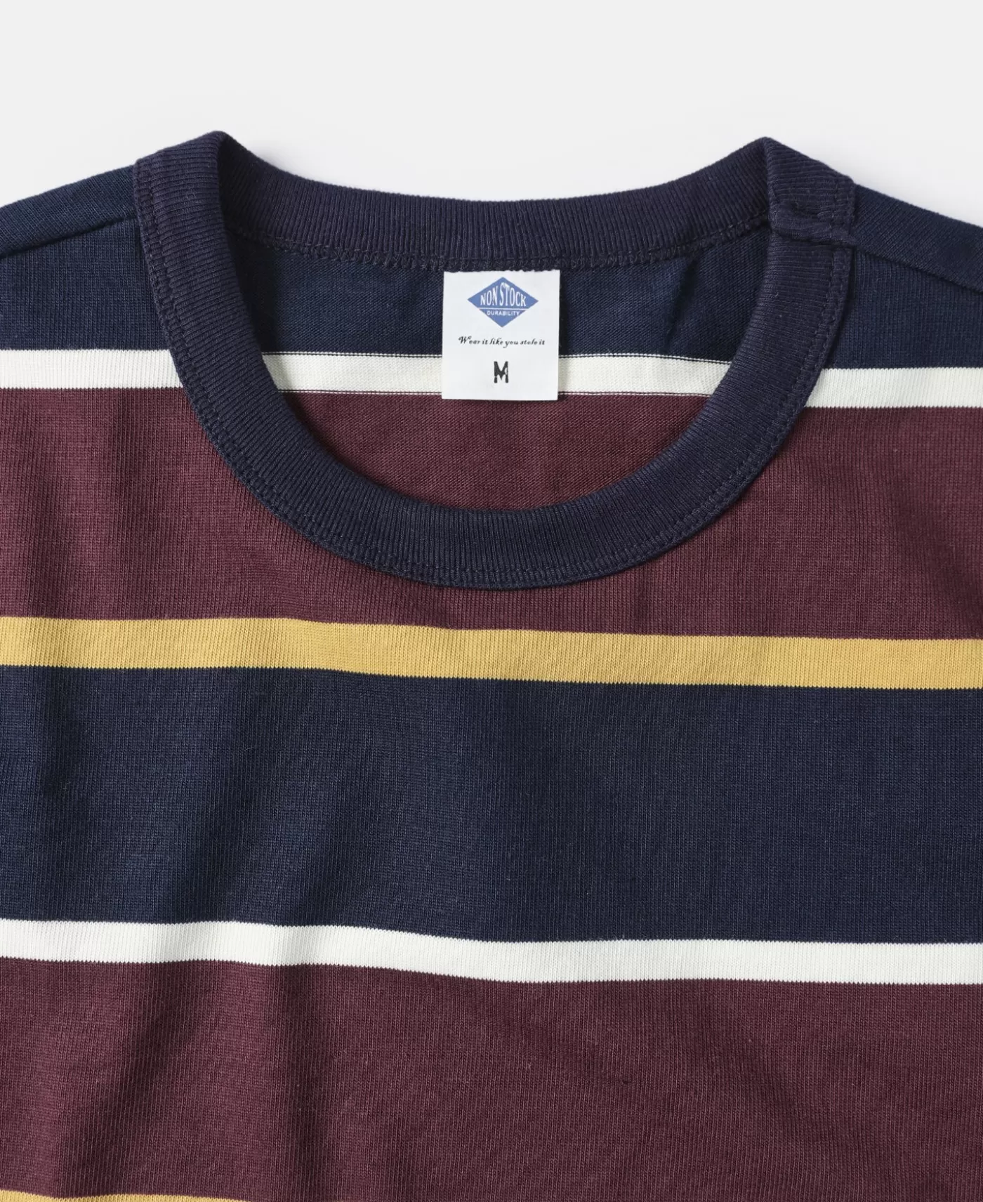 oz_ivy_style_striped_tshirt__burgundy_rednavy_7.webp Discount 9.8 oz IVY Style Striped T-Shirt - Short Sleeve T-Shirts