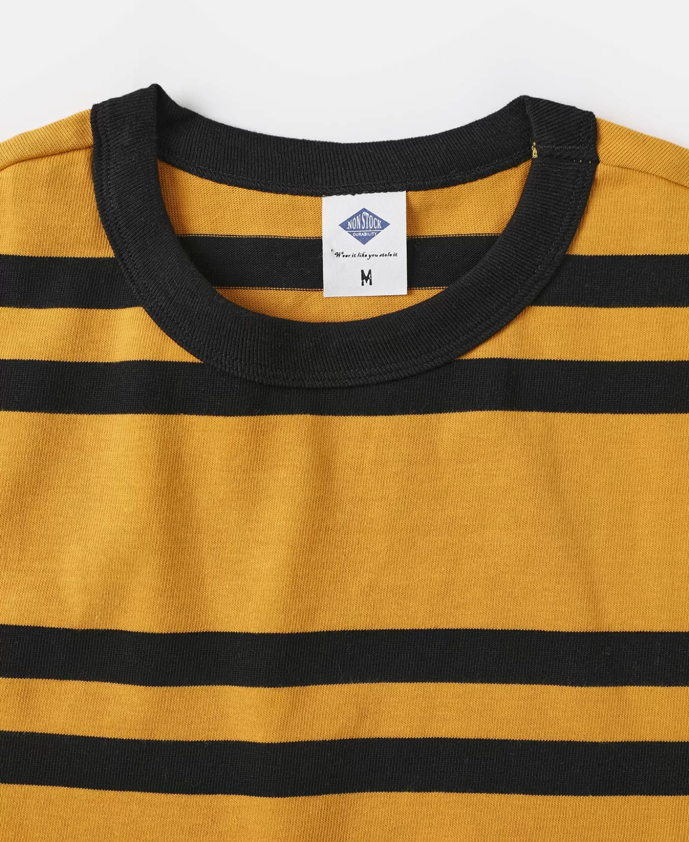 oz_ivy_style_striped_tshirt__yellowblack_5.webp Hot 9.8 oz IVY Style Striped T-Shirt - Short Sleeve T-Shirts