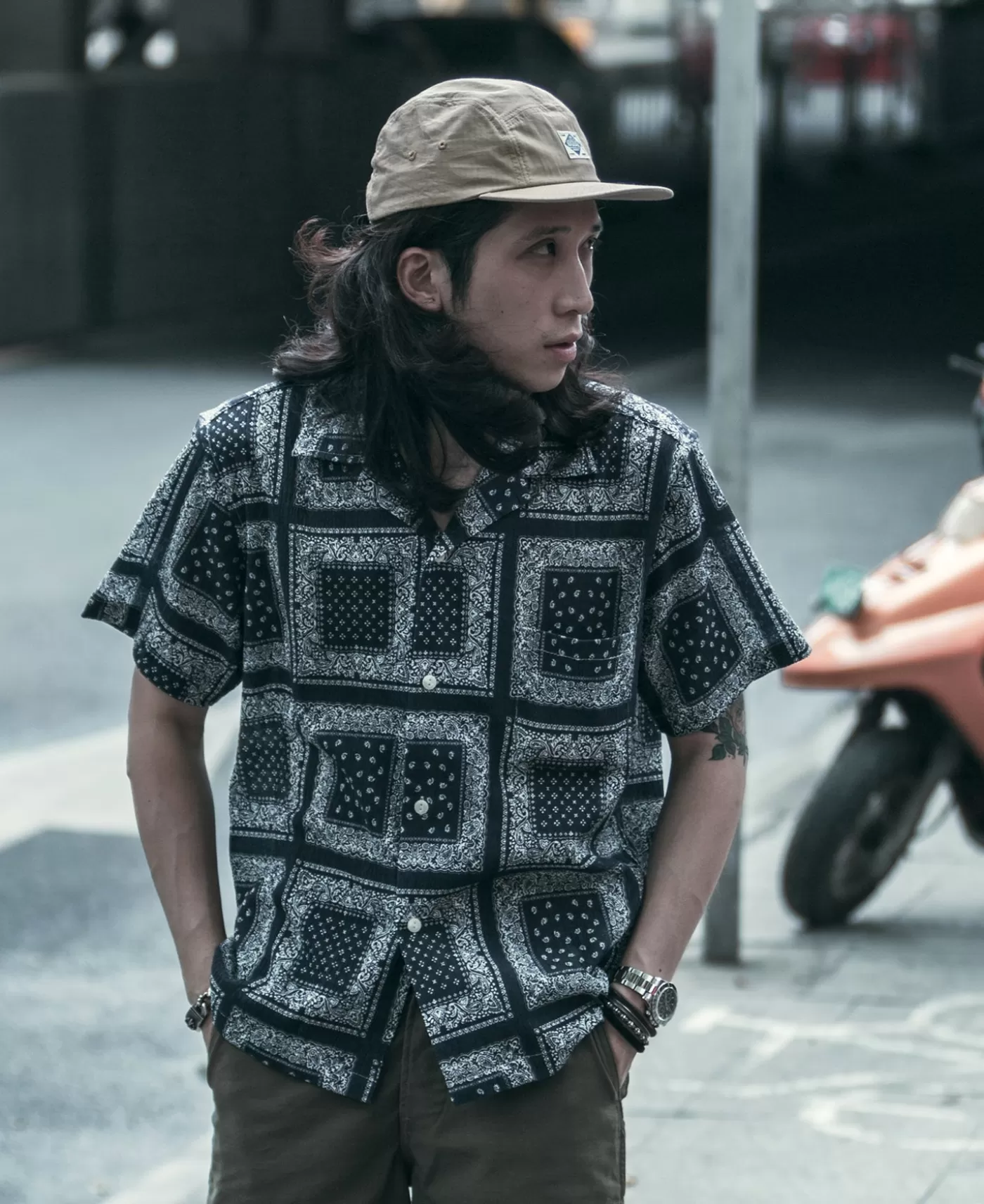 oz_ripstop_cotton__panel_cap__khaki_2.webp Best 7.5 oz Ripstop Cotton 5 Panel Cap - Hats & Caps