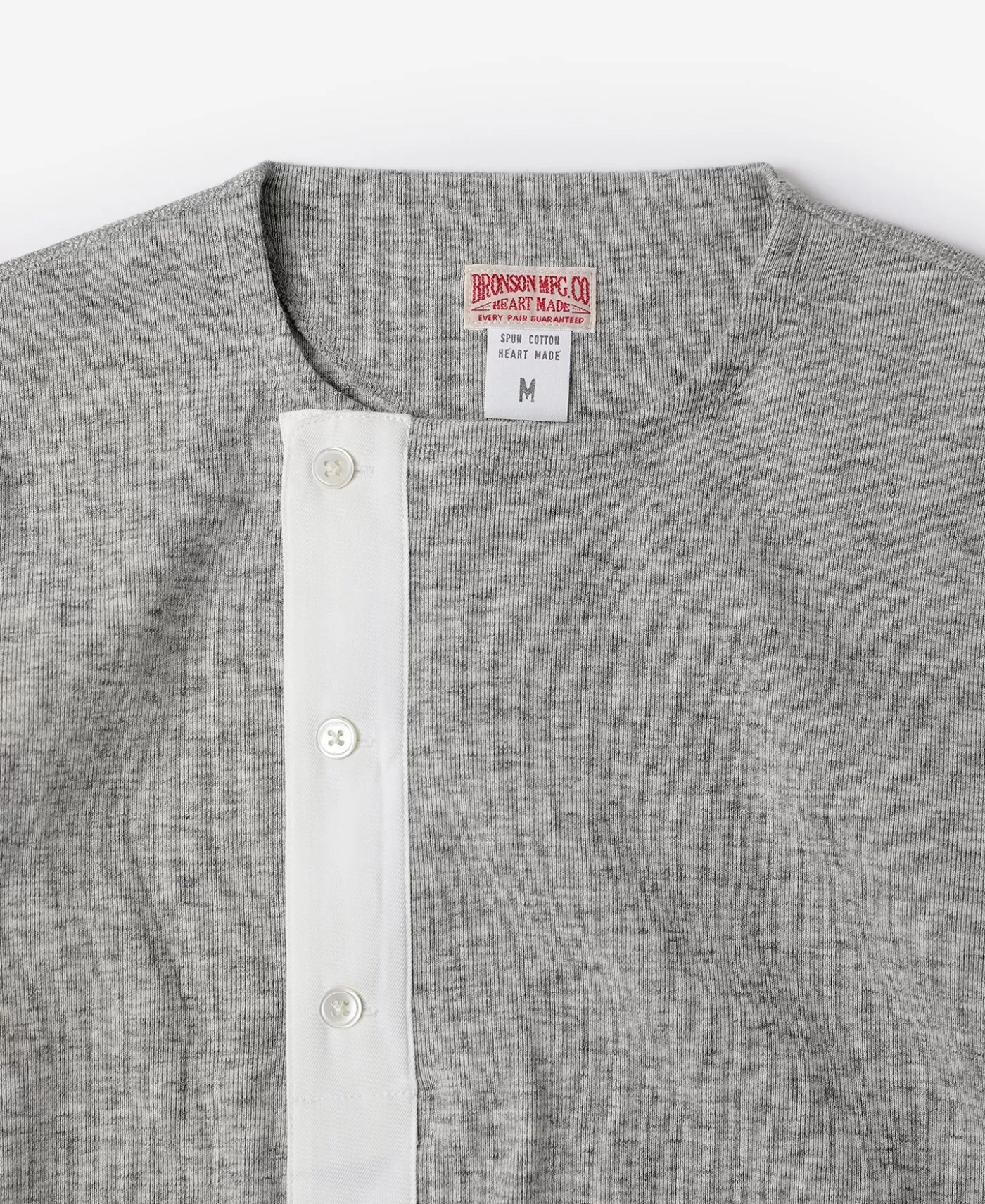 oz_side_closing_henley_shirt__gray_6.webp New 14 oz Side Closing Henley Shirt - Long Sleeve T-Shirts | Henleys
