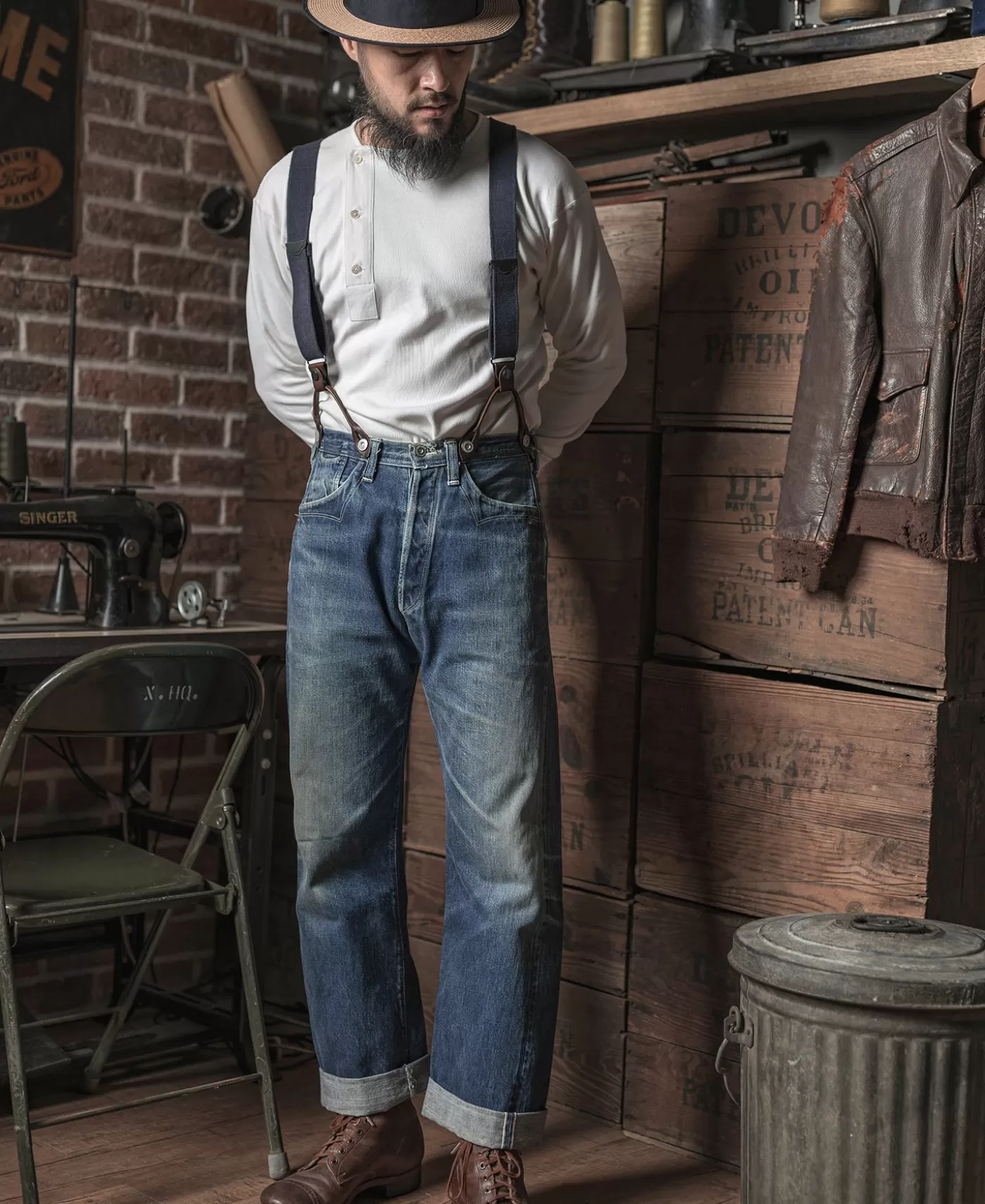 oz_side_closing_henley_shirt__white_2.webp Best 14 oz Side Closing Henley Shirt - Long Sleeve T-Shirts | Henleys