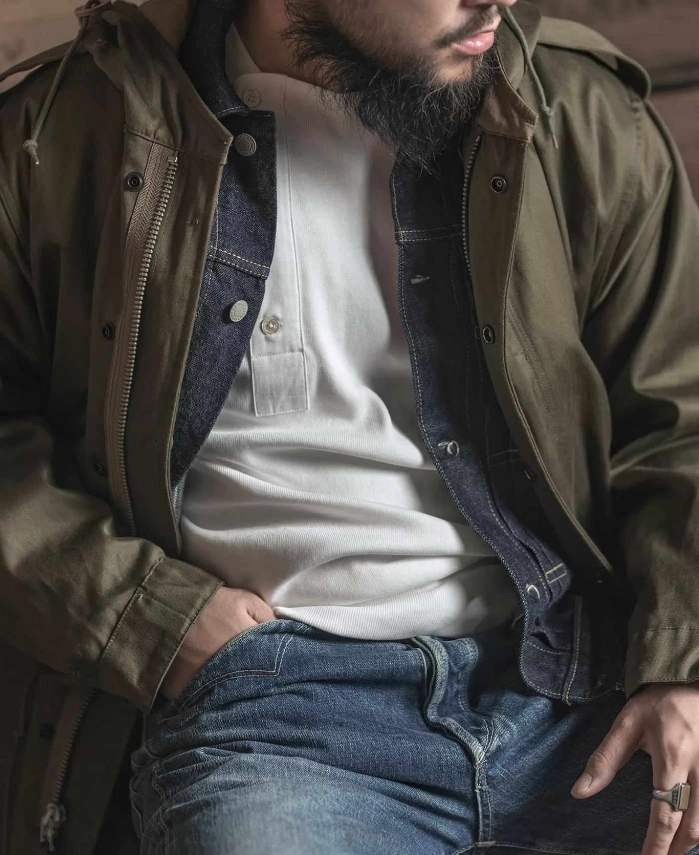 oz_side_closing_henley_shirt__white_5.webp Best 14 oz Side Closing Henley Shirt - Long Sleeve T-Shirts | Henleys