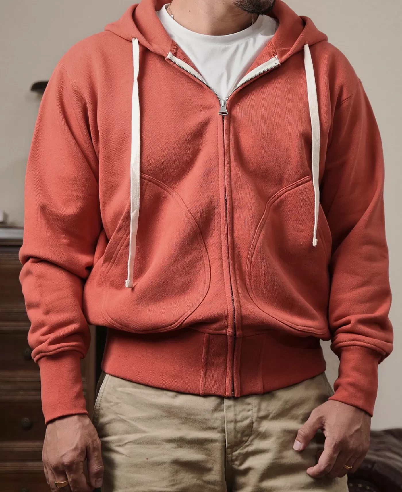 oz_terry_cloth_fullzip_hoodie__brick_red_2.webp Clearance 17.5 oz Terry Cloth Full-Zip Hoodie - Sweatshirts & Hoodies | Jackets & Coats