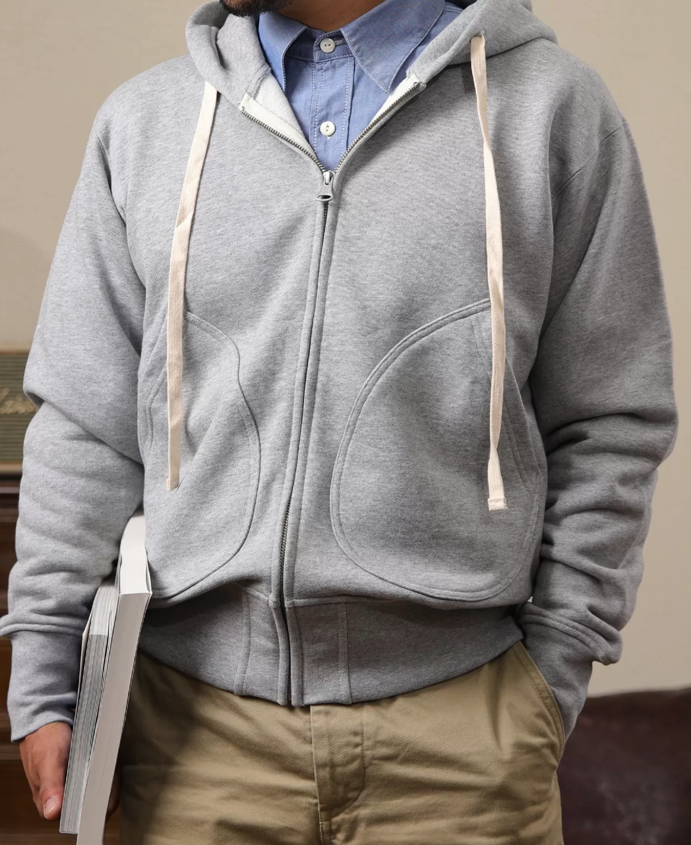 oz_terry_cloth_fullzip_hoodie__gray_2.webp Store 17.5 oz Terry Cloth Full-Zip Hoodie - Sweatshirts & Hoodies | Jackets & Coats