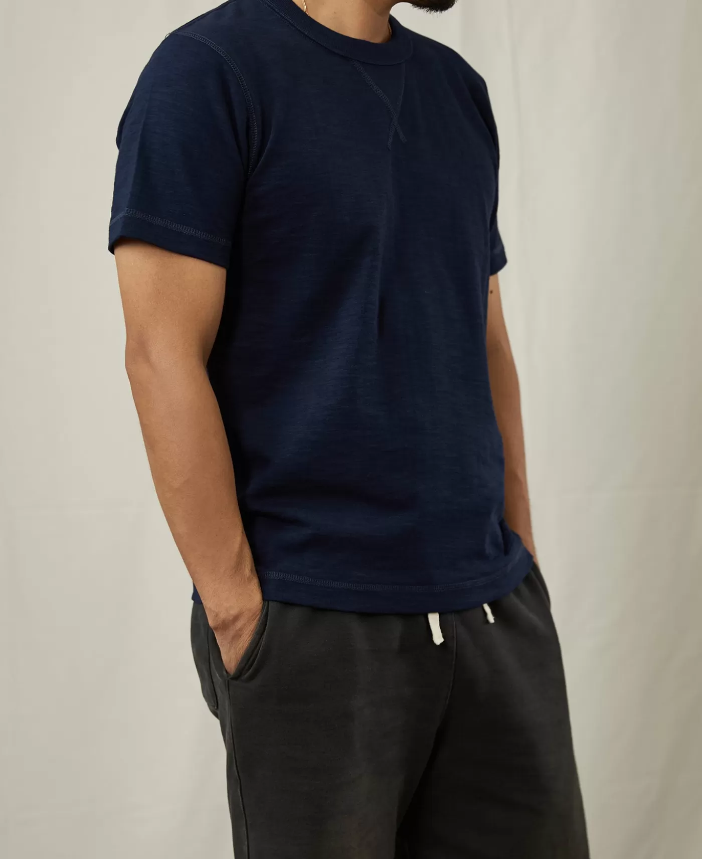 oz_us_cotton_tubular_gusset_tshirt__indigo_4.webp Discount 10.5 oz US Cotton Tubular Gusset T-Shirt - Short Sleeve T-Shirts | Tubular T-Shirt