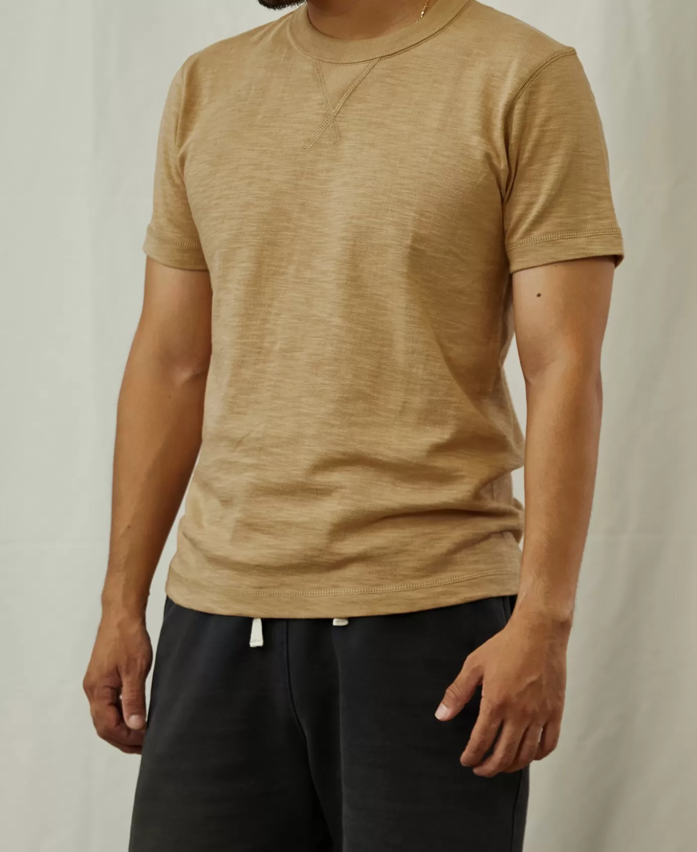 oz_us_cotton_tubular_gusset_tshirt__sand_3.webp Best 10.5 oz US Cotton Tubular Gusset T-Shirt - Short Sleeve T-Shirts | Tubular T-Shirt