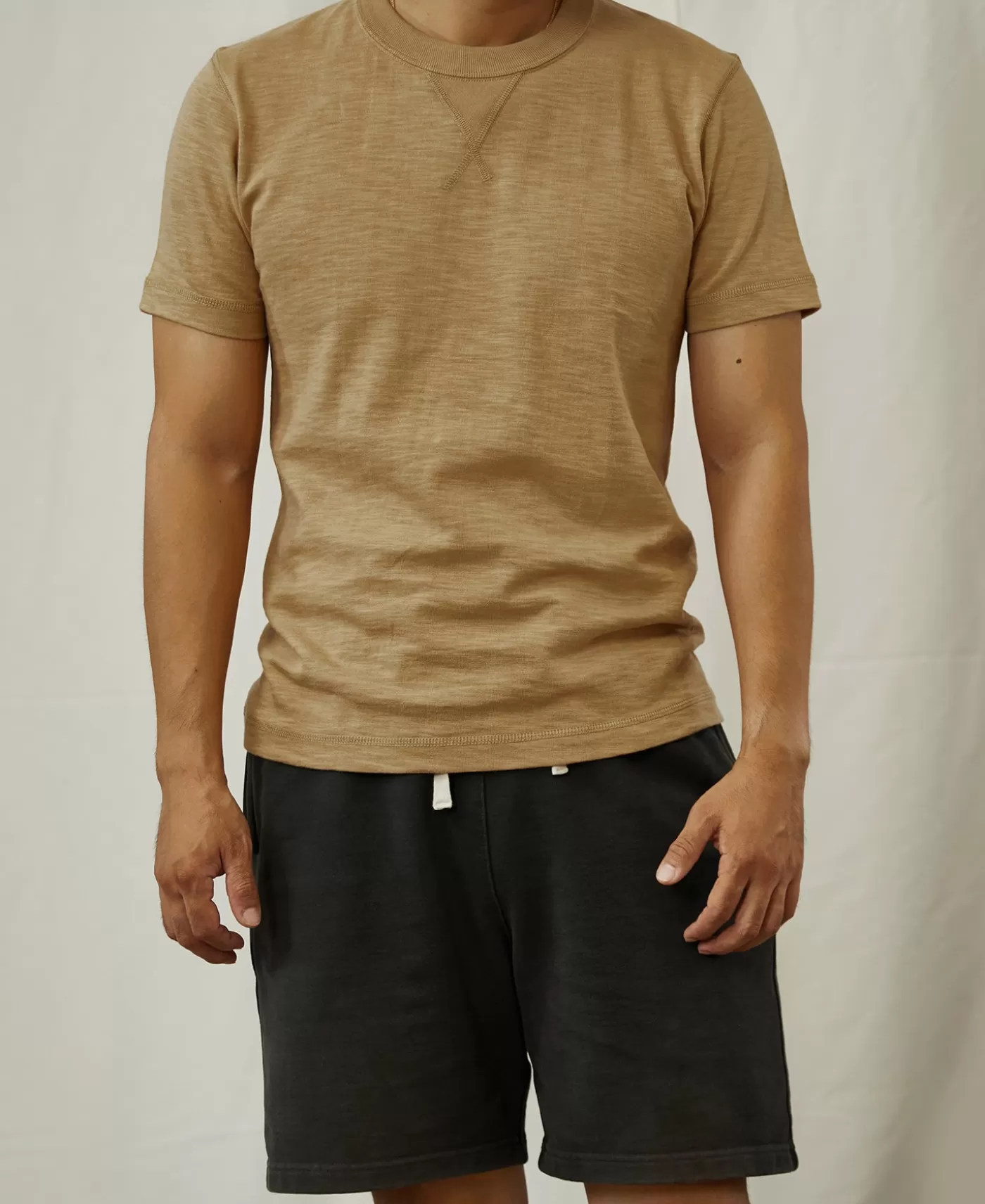 oz_us_cotton_tubular_gusset_tshirt__sand_4.webp Best 10.5 oz US Cotton Tubular Gusset T-Shirt - Short Sleeve T-Shirts | Tubular T-Shirt