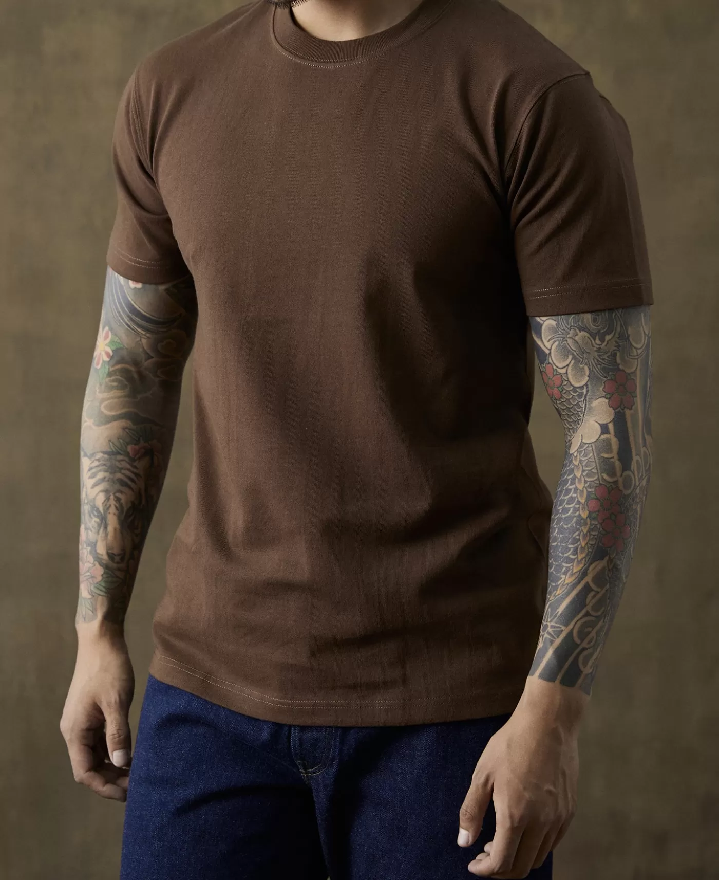 oz_us_cotton_tubular_tshirt__coffee_2.webp Clearance 9 oz US Cotton Tubular T-Shirt - Short Sleeve T-Shirts | Tubular T-Shirt