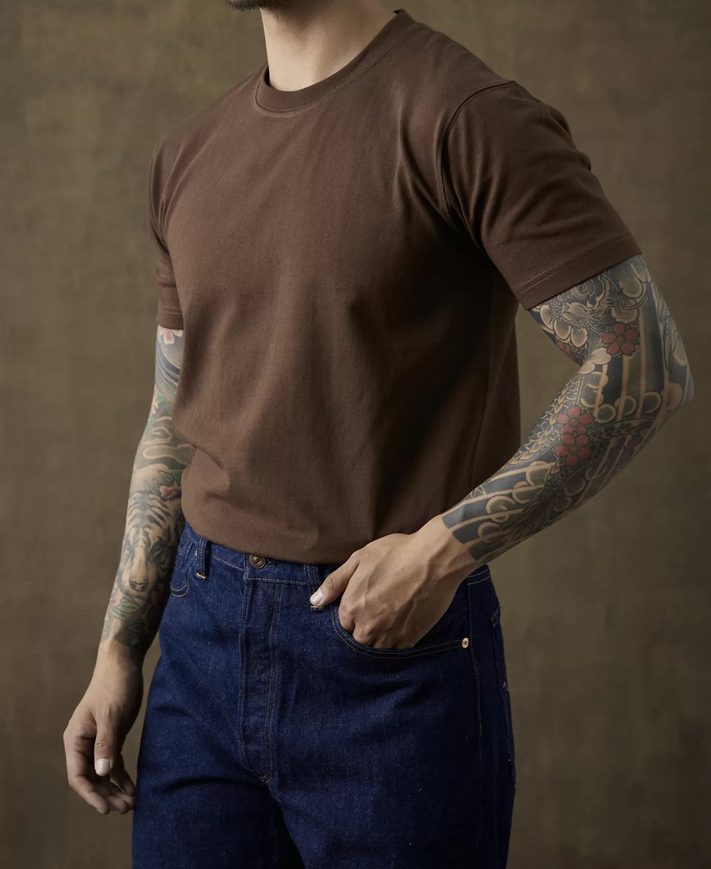 oz_us_cotton_tubular_tshirt__coffee_3.webp Clearance 9 oz US Cotton Tubular T-Shirt - Short Sleeve T-Shirts | Tubular T-Shirt