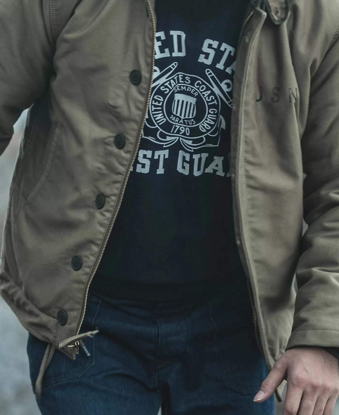 oz_uscg_reverse_weave_sweatshirt_5.webp Sale 21 oz USCG Reverse Weave Sweatshirt Sweatshirts & Hoodies