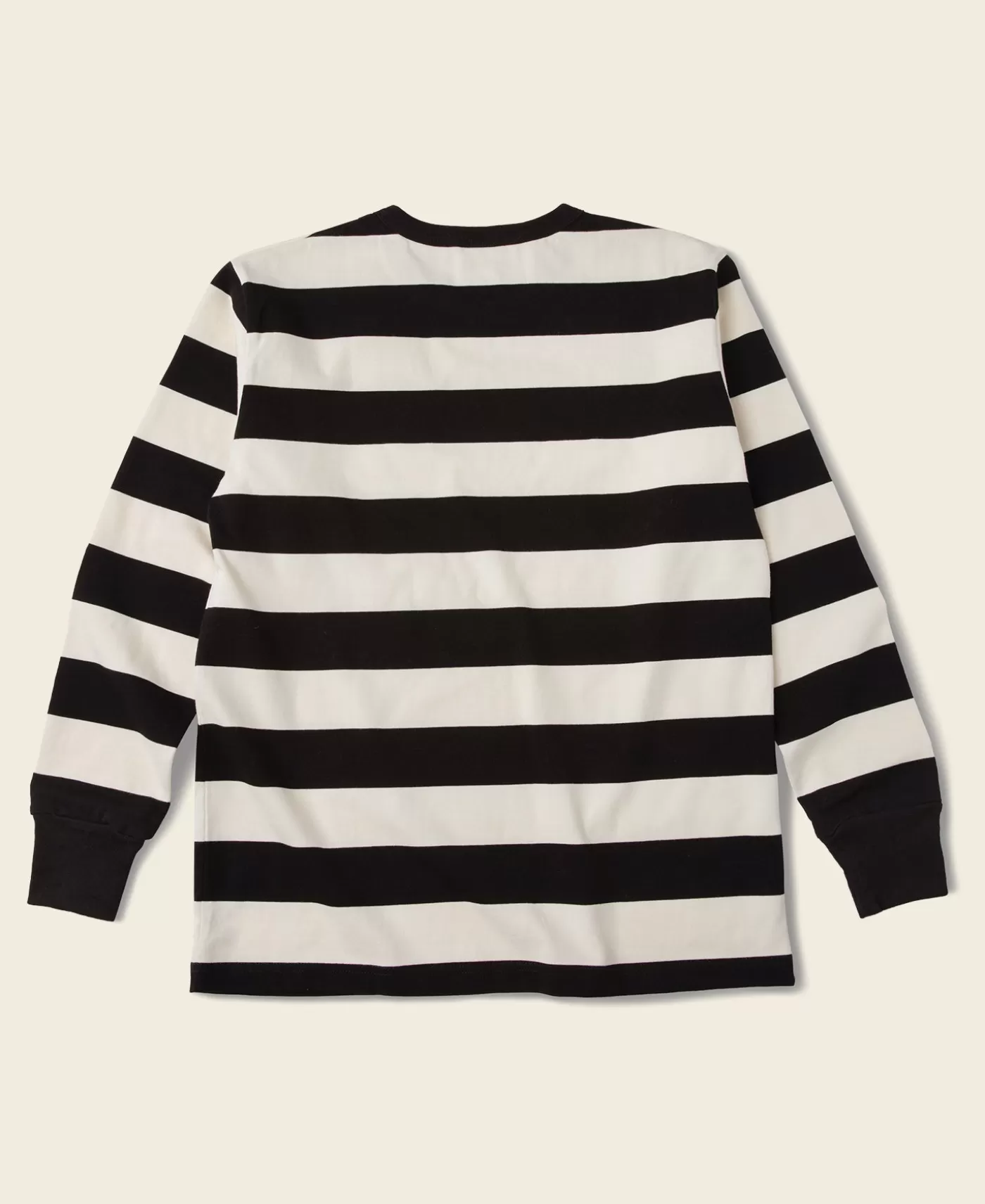 Best 9 oz Wide Striped Long Sleeve T-Shirt Long Sleeve T-Shirts
