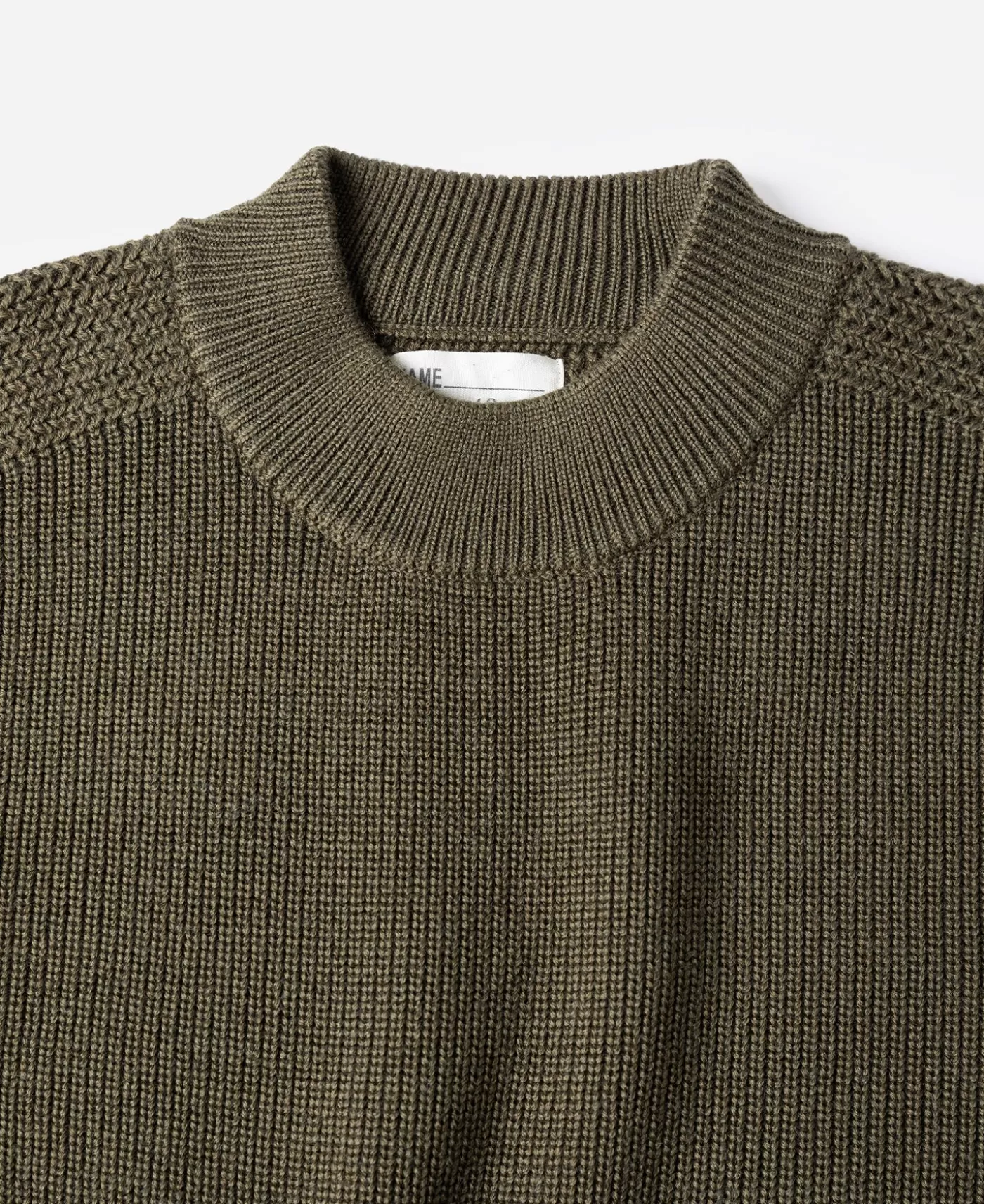 prewar_model_usn_woolen_sweater__olive_8.webp Shop Pre-War Model USN Woolen Sweater - Knitwear