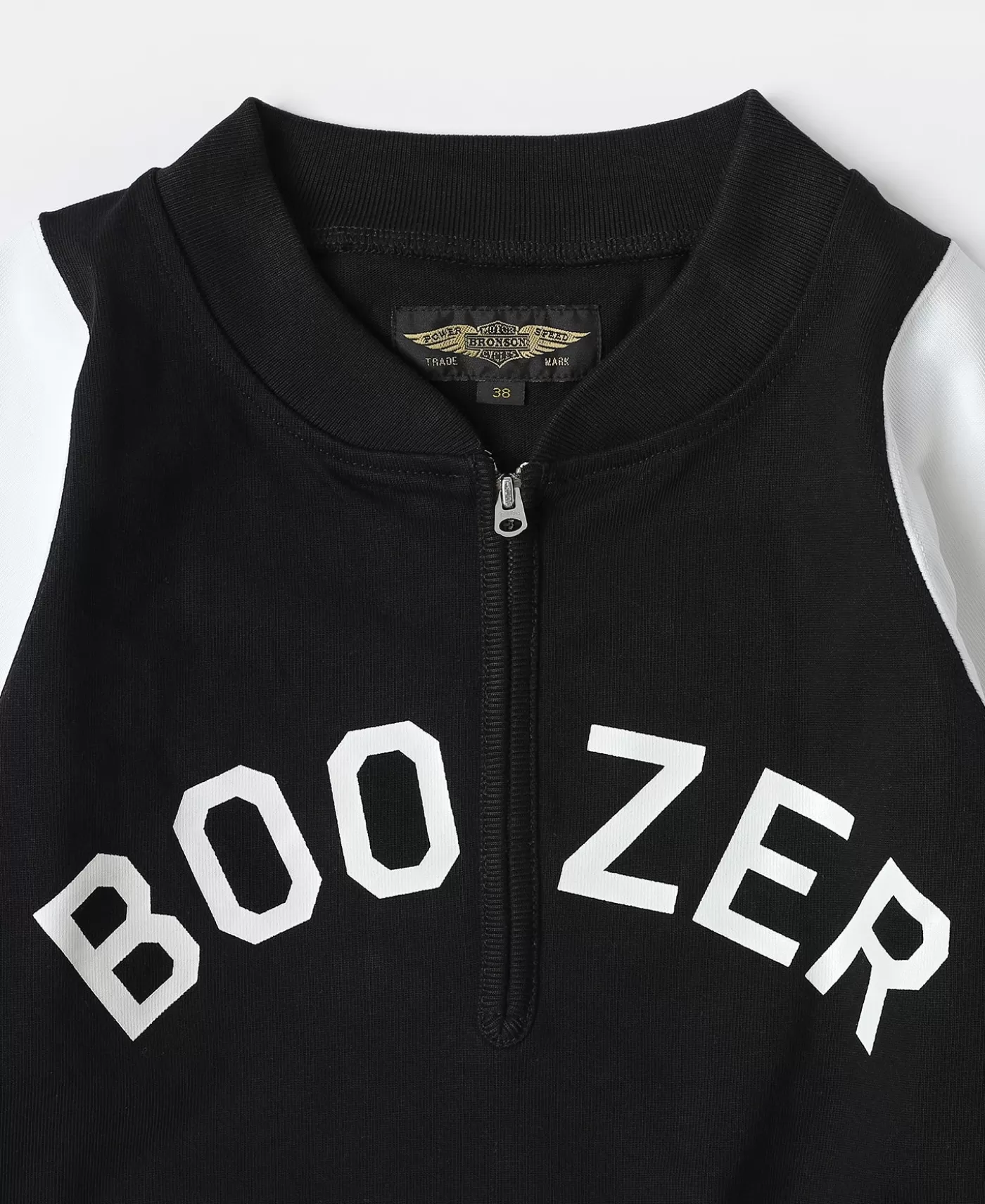 quarterzip_rider_printed_long_sleeve_tshirt__white_5.webp Store Quarter-Zip Rider Printed Long Sleeve T-Shirt - White Long Sleeve T-Shirts | Graphic T-Shirts