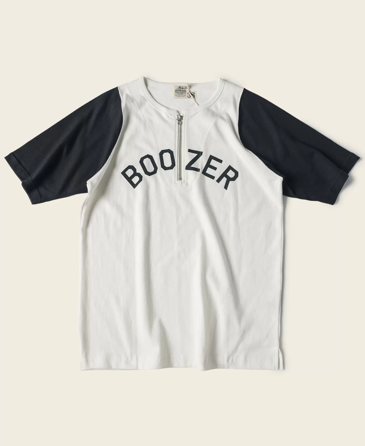 Online Quarter-Zip Rider Printed Raglan Sleeve T-Shirt - White Graphic T-Shirts | Short Sleeve T-Shirts