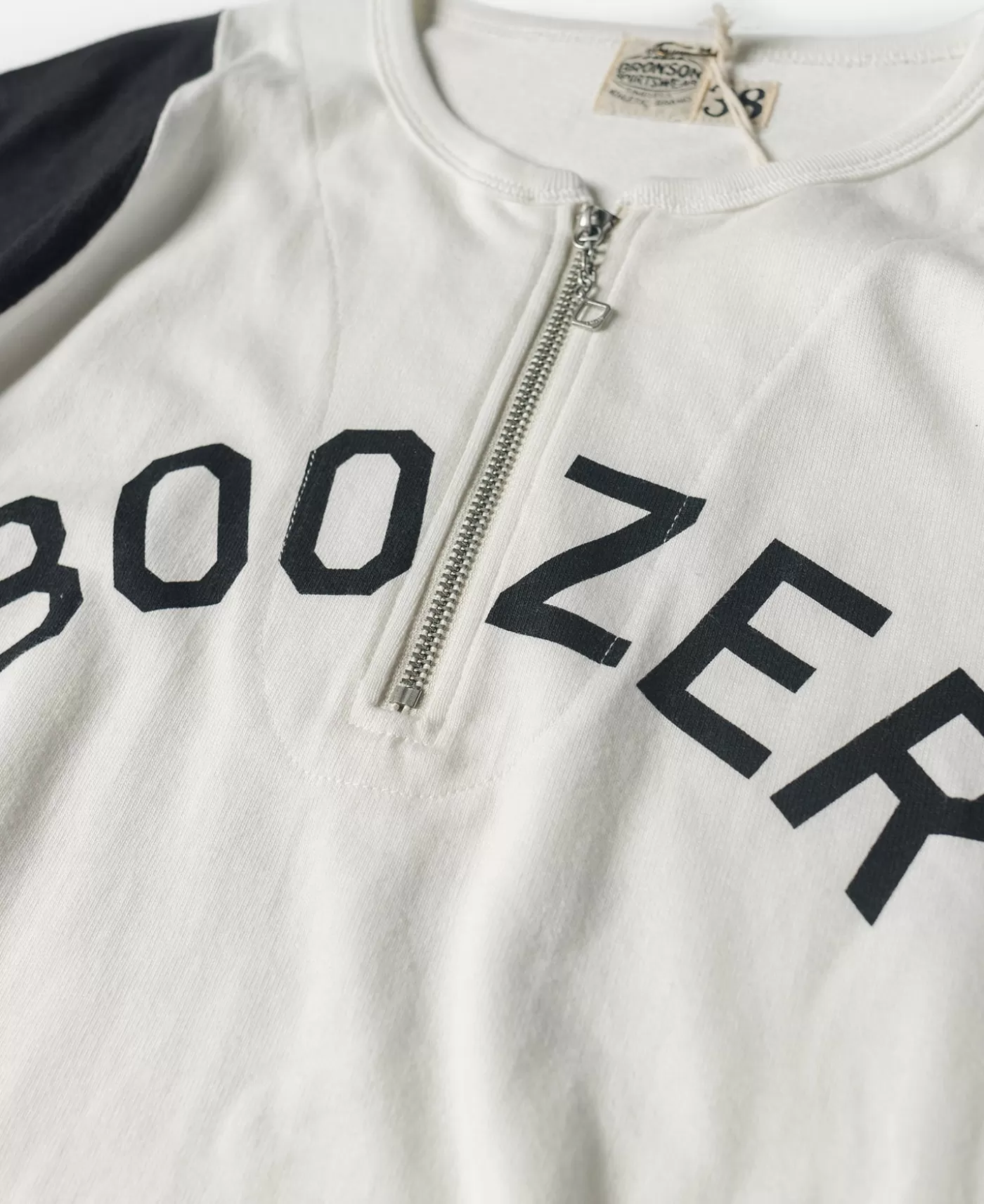 quarterzip_rider_printed_raglan_sleeve_tshirt__white_7.webp Online Quarter-Zip Rider Printed Raglan Sleeve T-Shirt - White Graphic T-Shirts | Short Sleeve T-Shirts