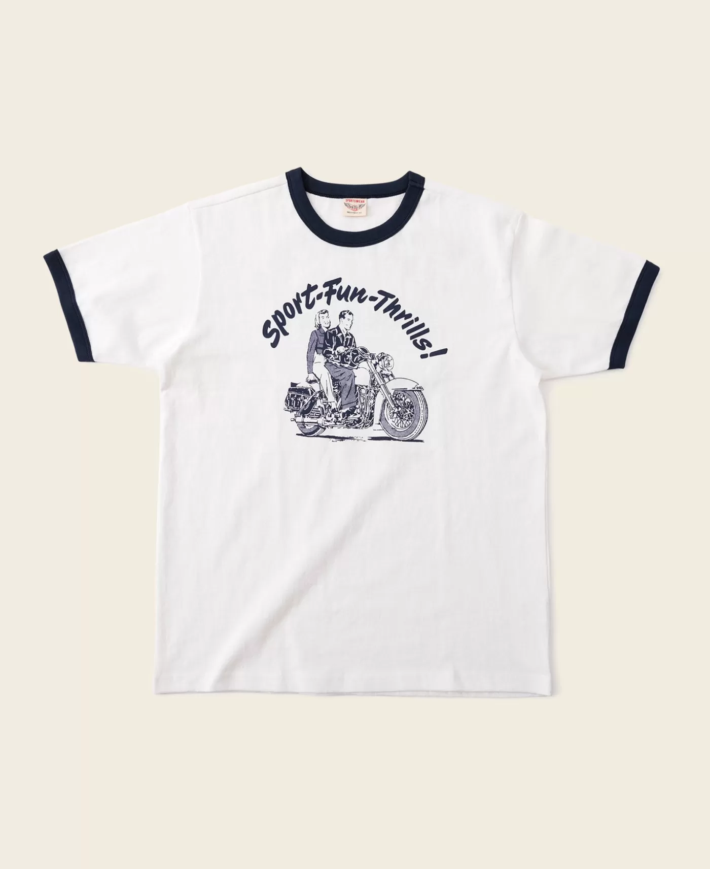 Outlet Retro Motorcycle Rider Printed T-Shirt - Short Sleeve T-Shirts | Graphic T-Shirts