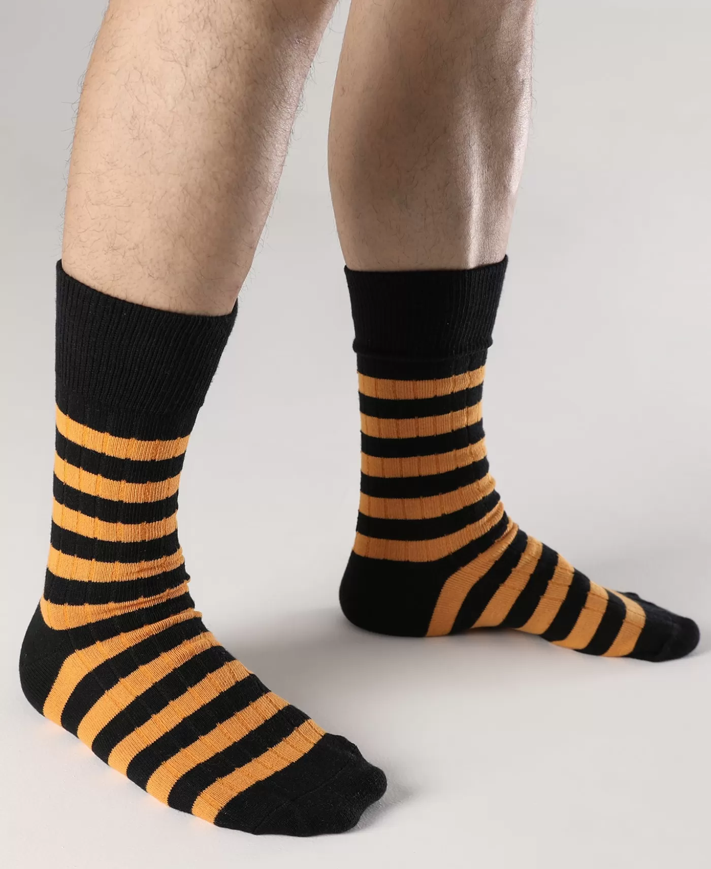 Cheap Retro Striped Cotton Socks - Socks