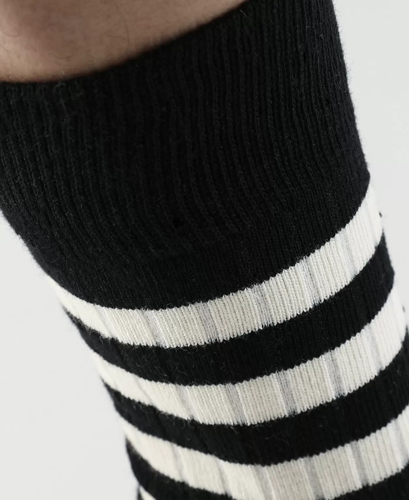 retro_striped_cotton_socks__blackwhite_5.webp Sale Retro Striped Cotton Socks - Socks