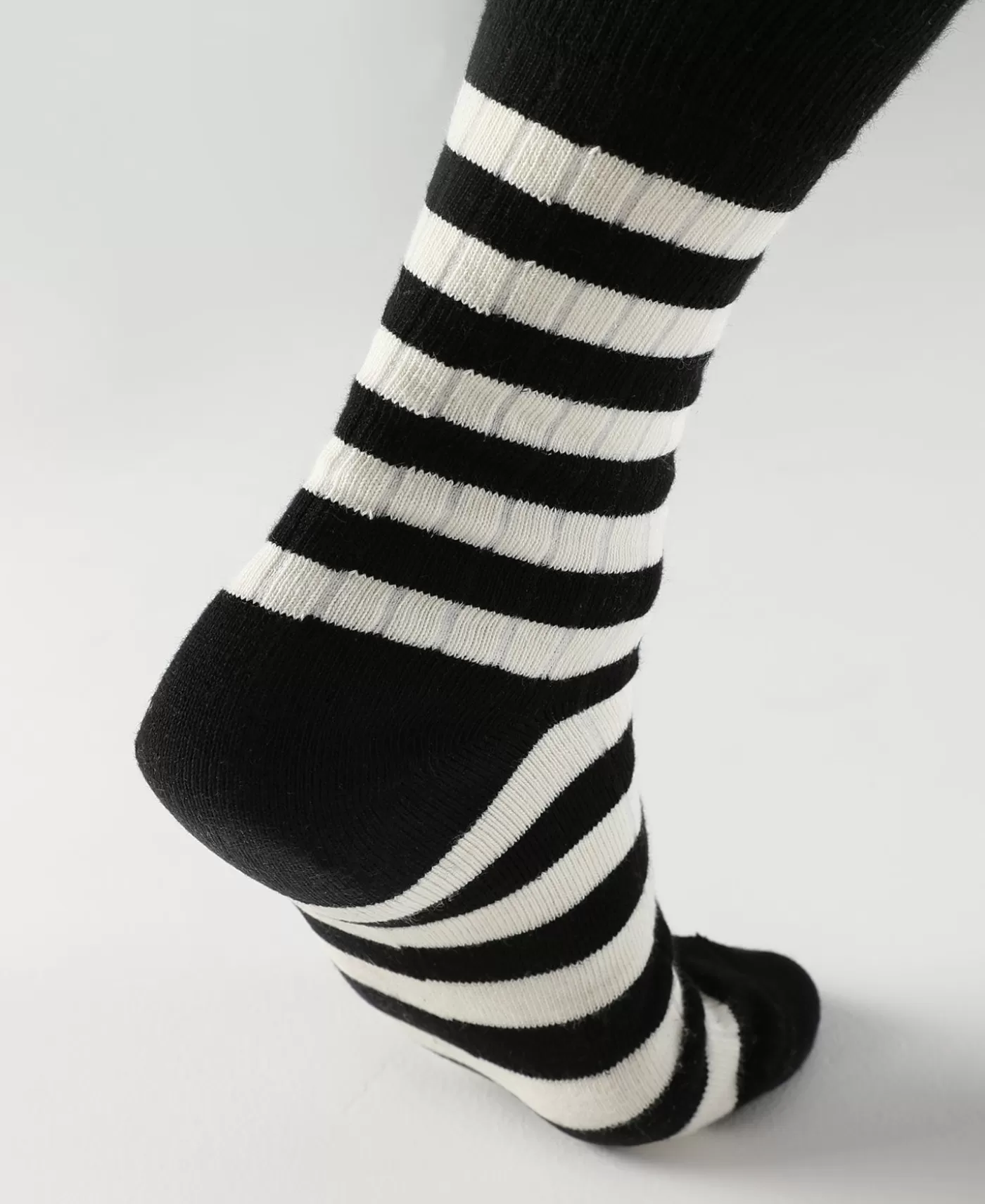retro_striped_cotton_socks__blackwhite_6.webp Sale Retro Striped Cotton Socks - Socks