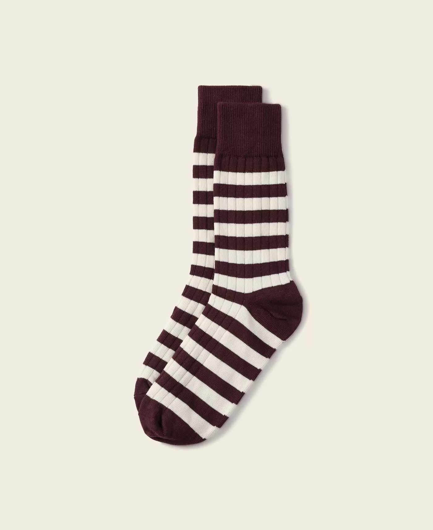 Cheap Retro Striped Cotton Socks - Socks