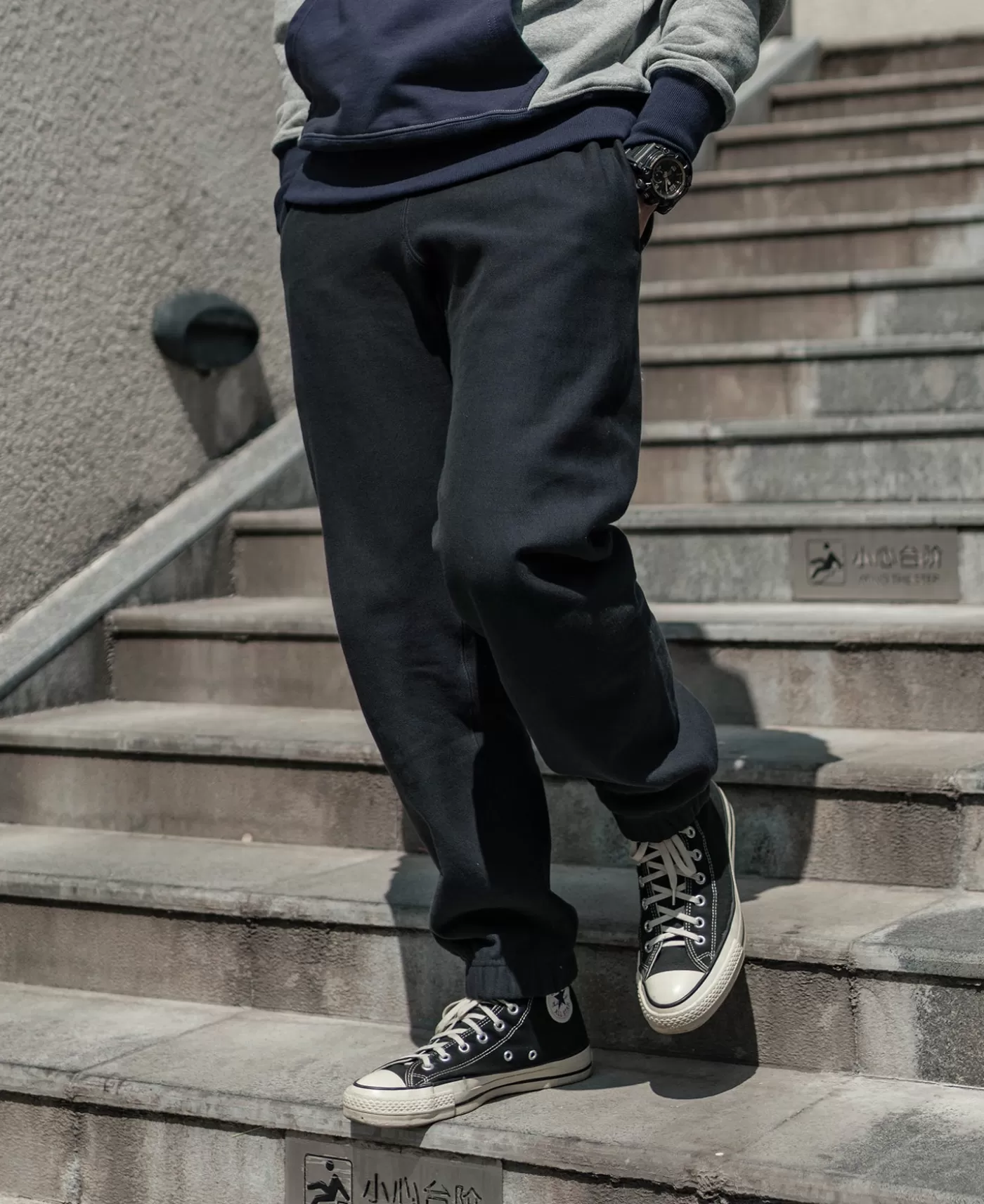 s__oz_terry_cloth_reverse_weave_sweatpants__black_4.webp Cheap 1950s 20.5 oz Terry Cloth Reverse Weave Sweatpants - Pants & Trousers | Sweatpants