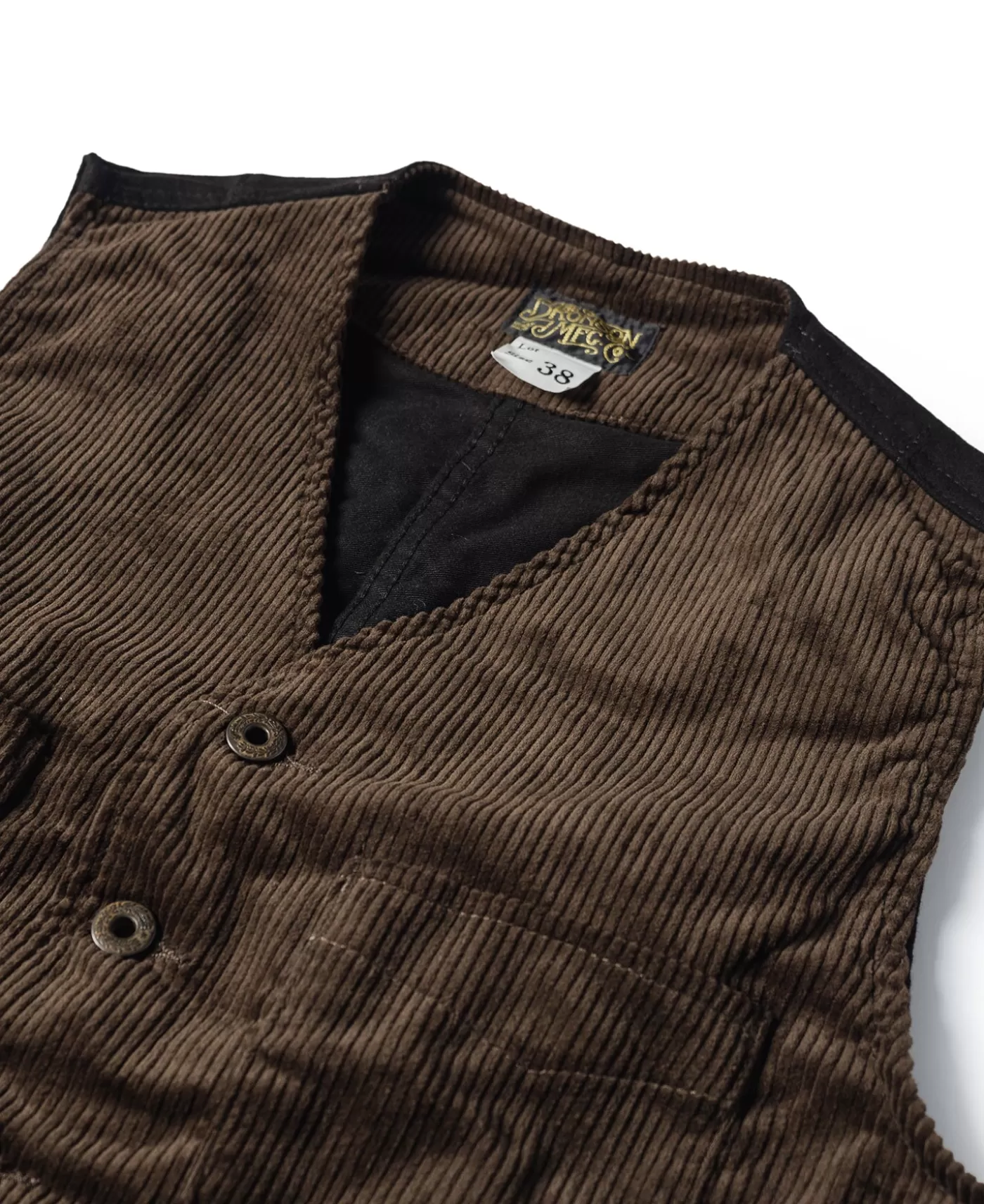 s_corduroy_hunting_vest__dark_brown_8.webp Best Sale 1930s Corduroy Hunting Vest - Vests