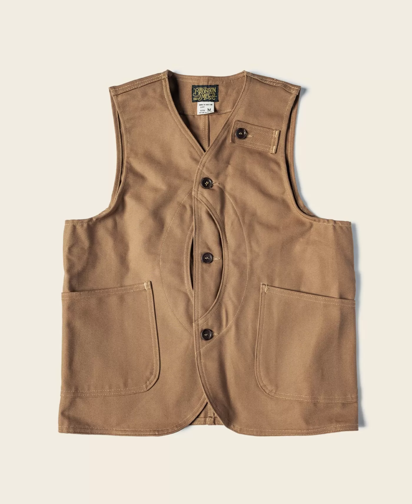 Fashion 1930s Heavyweight Canvas Game Pocket Hunting Vest - Vests