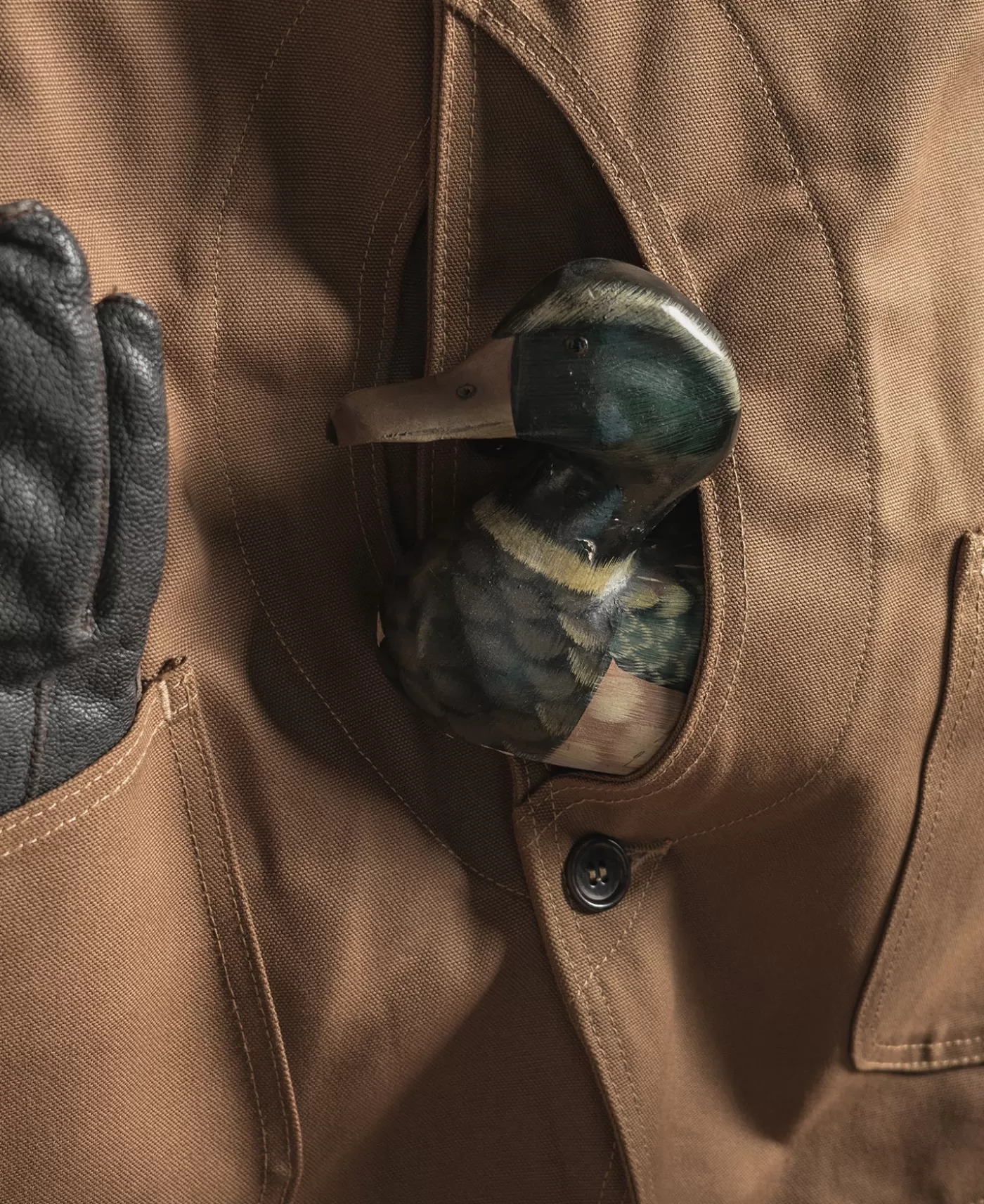 s_heavyweight_canvas_game_pocket_hunting_vest__khaki_7.webp Fashion 1930s Heavyweight Canvas Game Pocket Hunting Vest - Vests