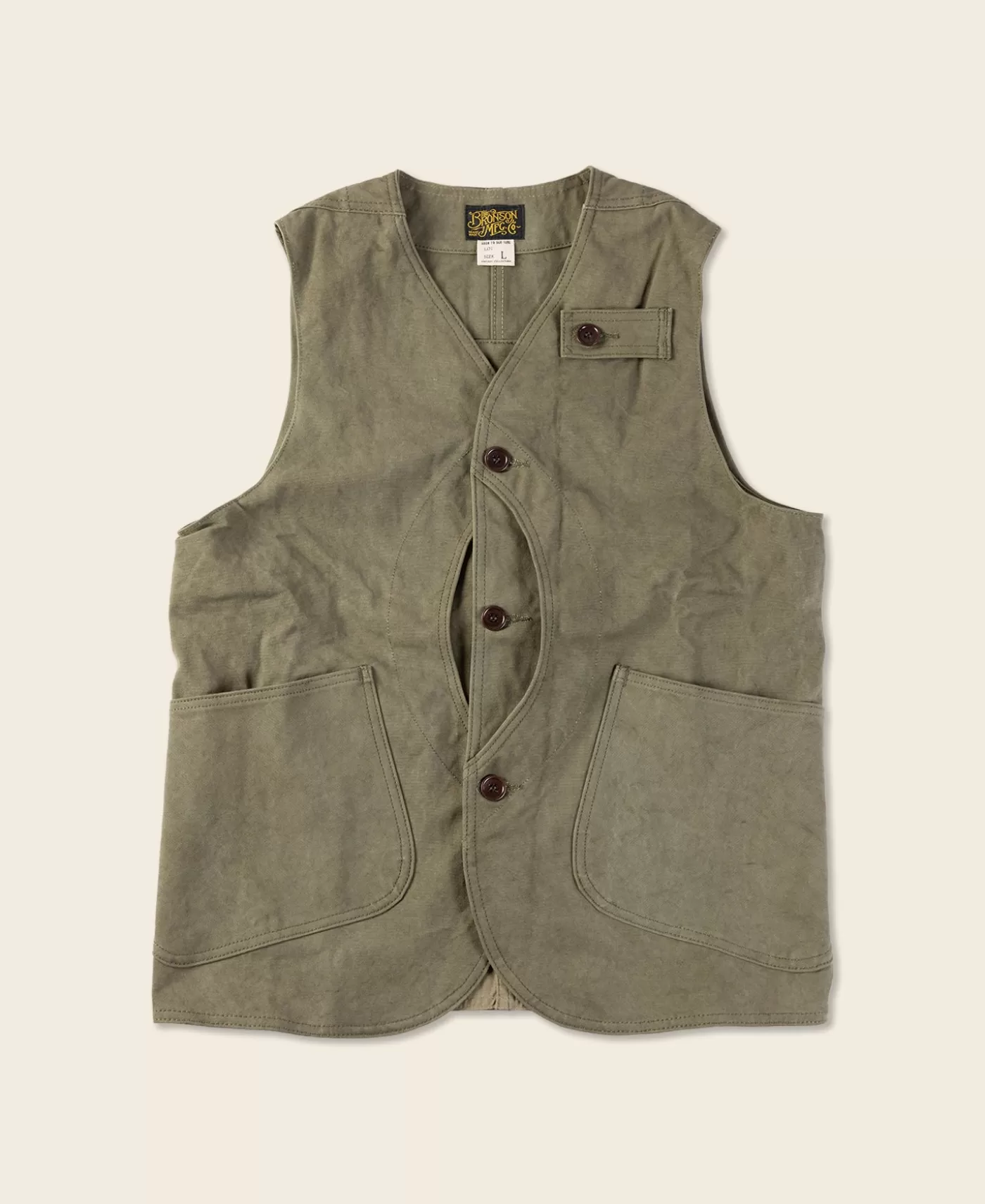 Outlet 1930s Heavyweight Canvas Game Pocket Hunting Vest - Vests