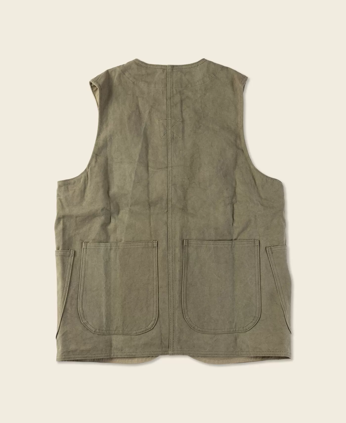 Outlet 1930s Heavyweight Canvas Game Pocket Hunting Vest - Vests