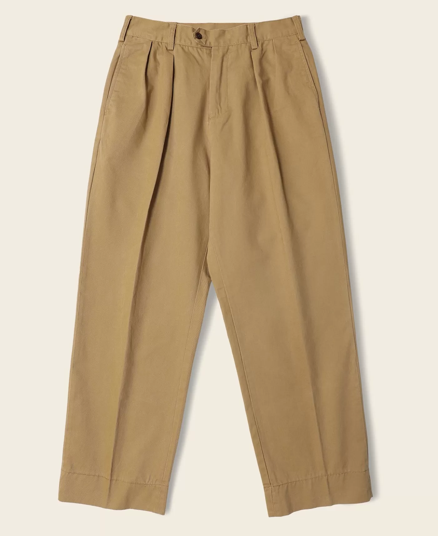Best Sale 1930s IVY Style Double Pleated Chino Trousers - Pants & Trousers