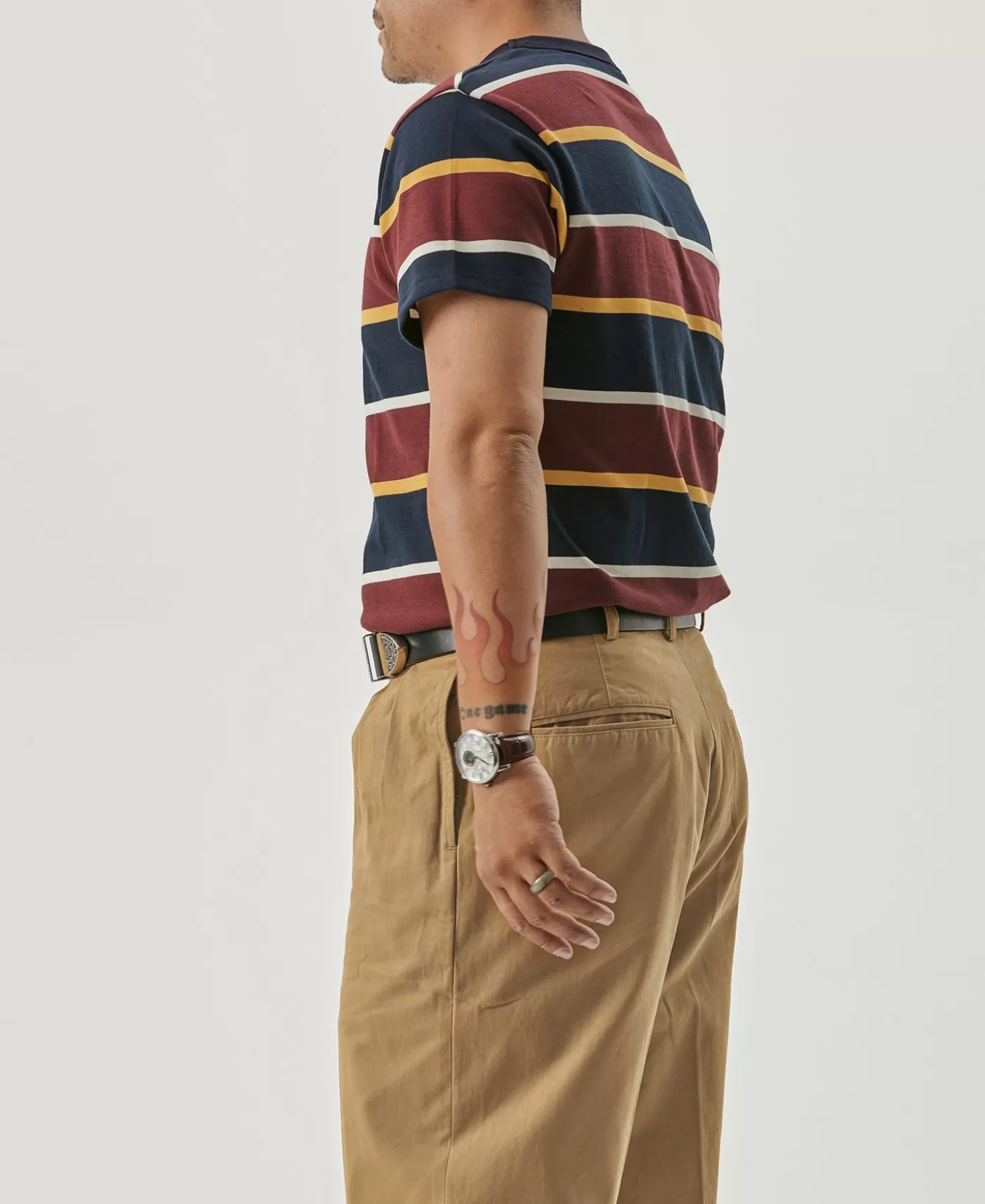 s_ivy_style_double_pleated_chino_trousers__yellow_6.webp Best Sale 1930s IVY Style Double Pleated Chino Trousers - Pants & Trousers