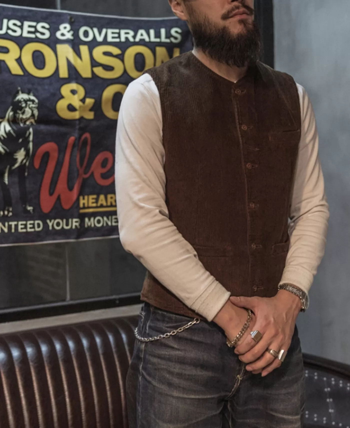 s_retro_corduroy_vest_5.webp Shop 1910s Retro Corduroy Vest Vests