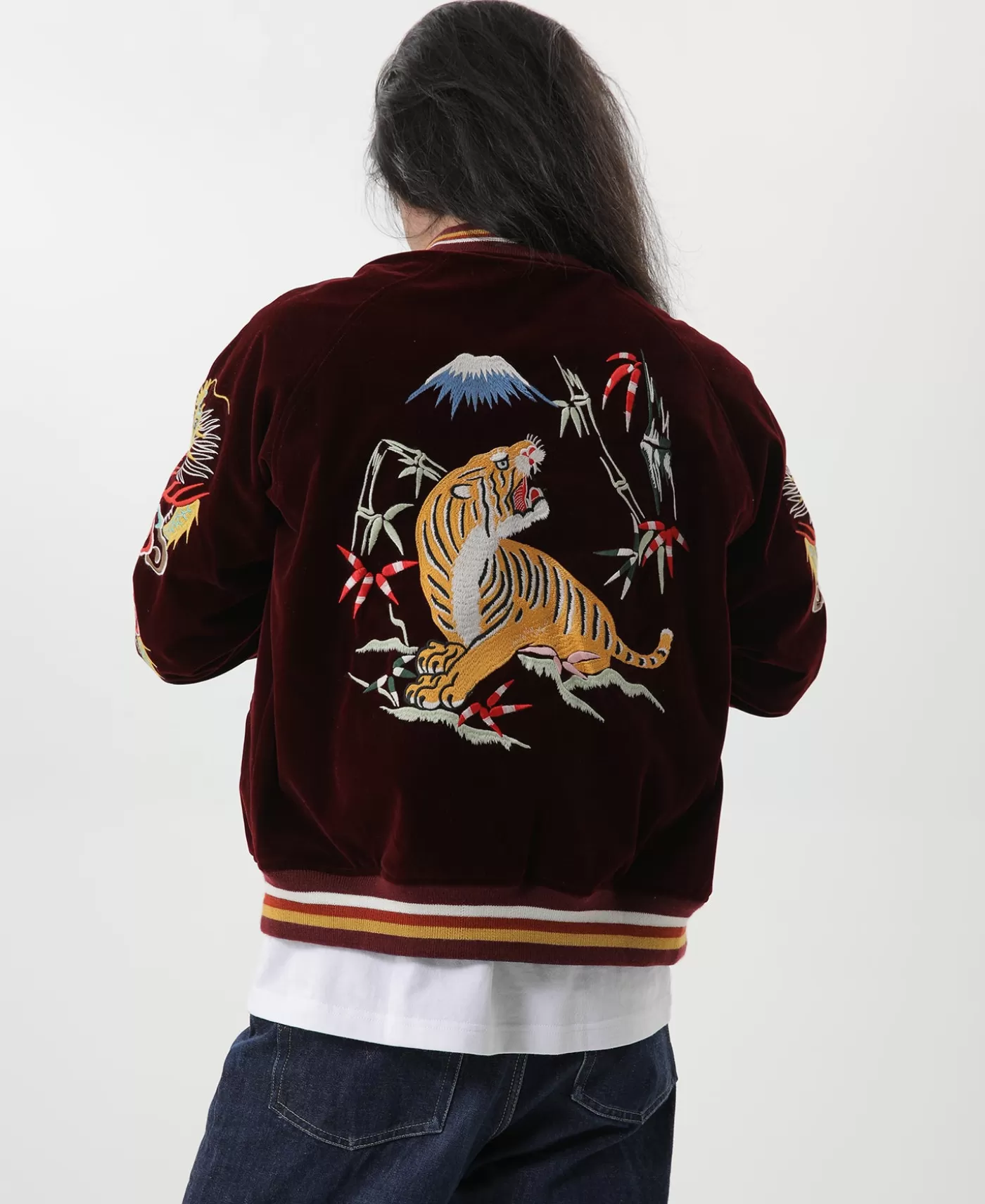 s_reversible_acetate_souvenir_jacket__dragon_tiger_falcon_9.webp Shop 1950s Reversible Acetate Souvenir Jacket - Dragon Tiger Falcon Jackets & Coats