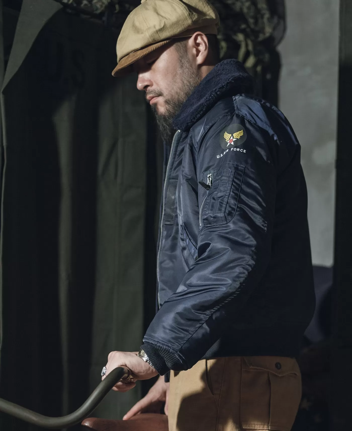 Fashion 1950s US Air Force Type B-15C Flight Jacket Jackets & Coats