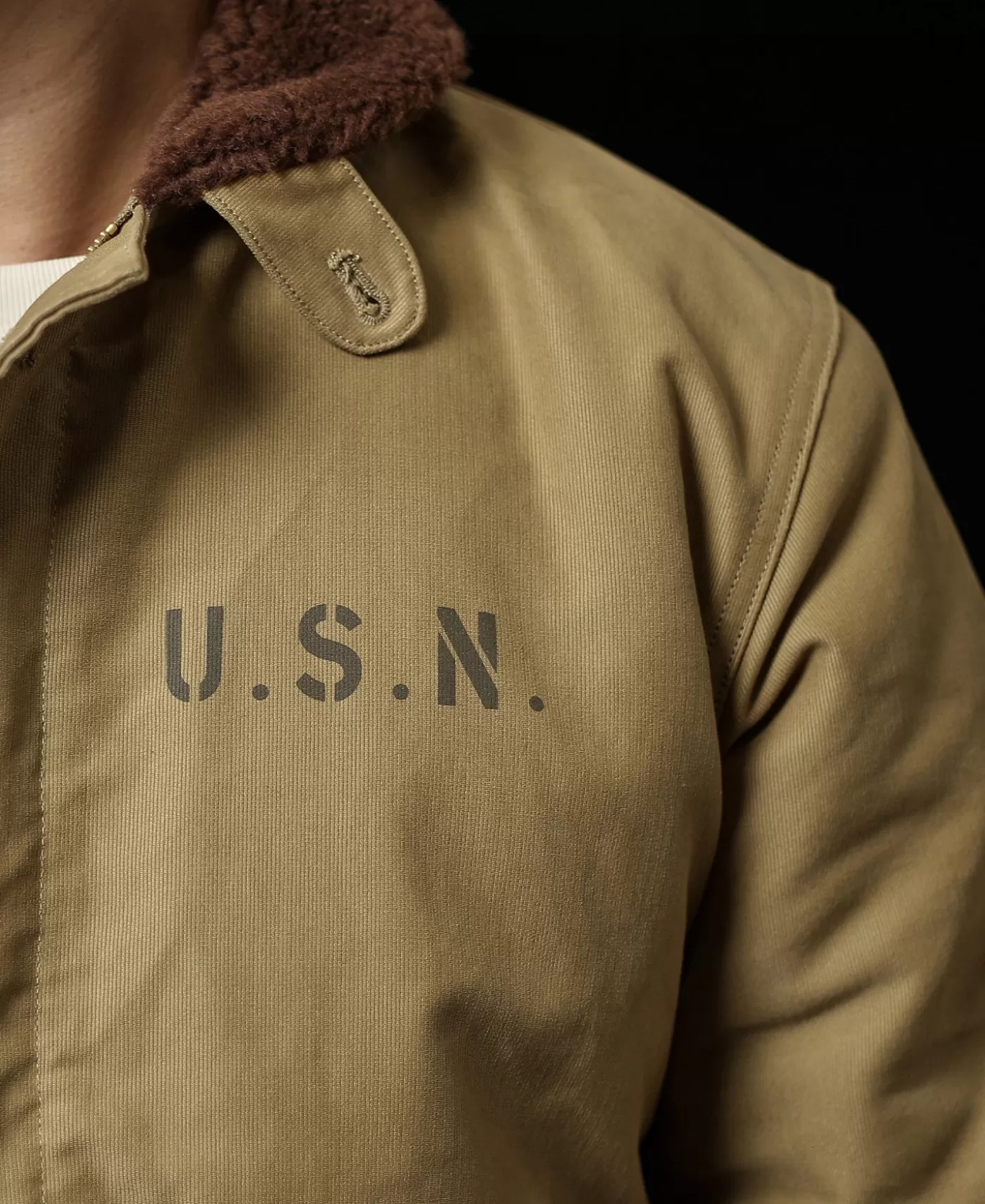 s_us_navy_n_deck_jacket__costeffective_version_5.webp Shop 1940s US Navy N-1 Deck Jacket - Cost-effective Version Jackets & Coats