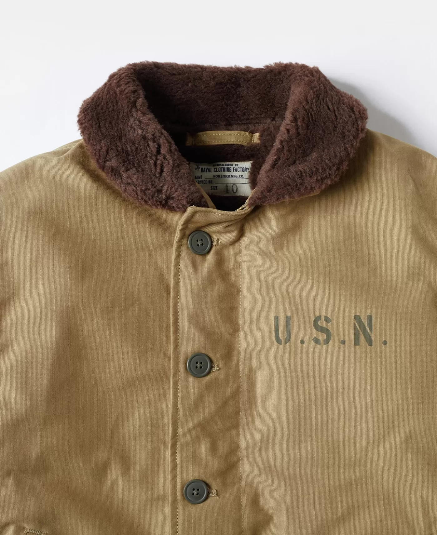 s_us_navy_n_deck_jacket__costeffective_version_9.webp Shop 1940s US Navy N-1 Deck Jacket - Cost-effective Version Jackets & Coats