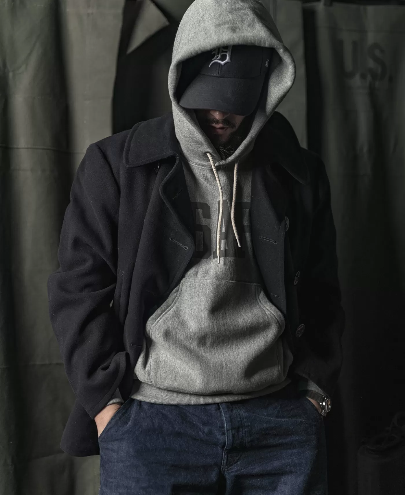 s_usafa__oz_reverse_weave_hoodie__gray_4.webp Fashion 1970s USAFA 18 oz Reverse Weave Hoodie - Sweatshirts & Hoodies