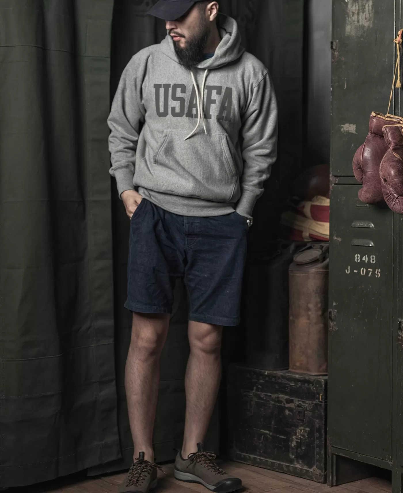 s_usafa__oz_reverse_weave_hoodie__gray_5.webp Fashion 1970s USAFA 18 oz Reverse Weave Hoodie - Sweatshirts & Hoodies