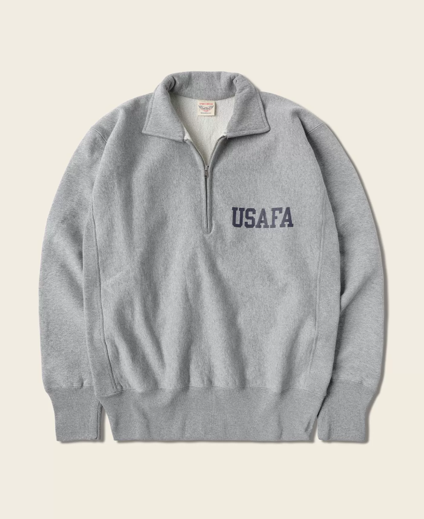 Sale 1950s USAFA Reverse Weave Half-Zip Sweatshirt - Sweatshirts & Hoodies