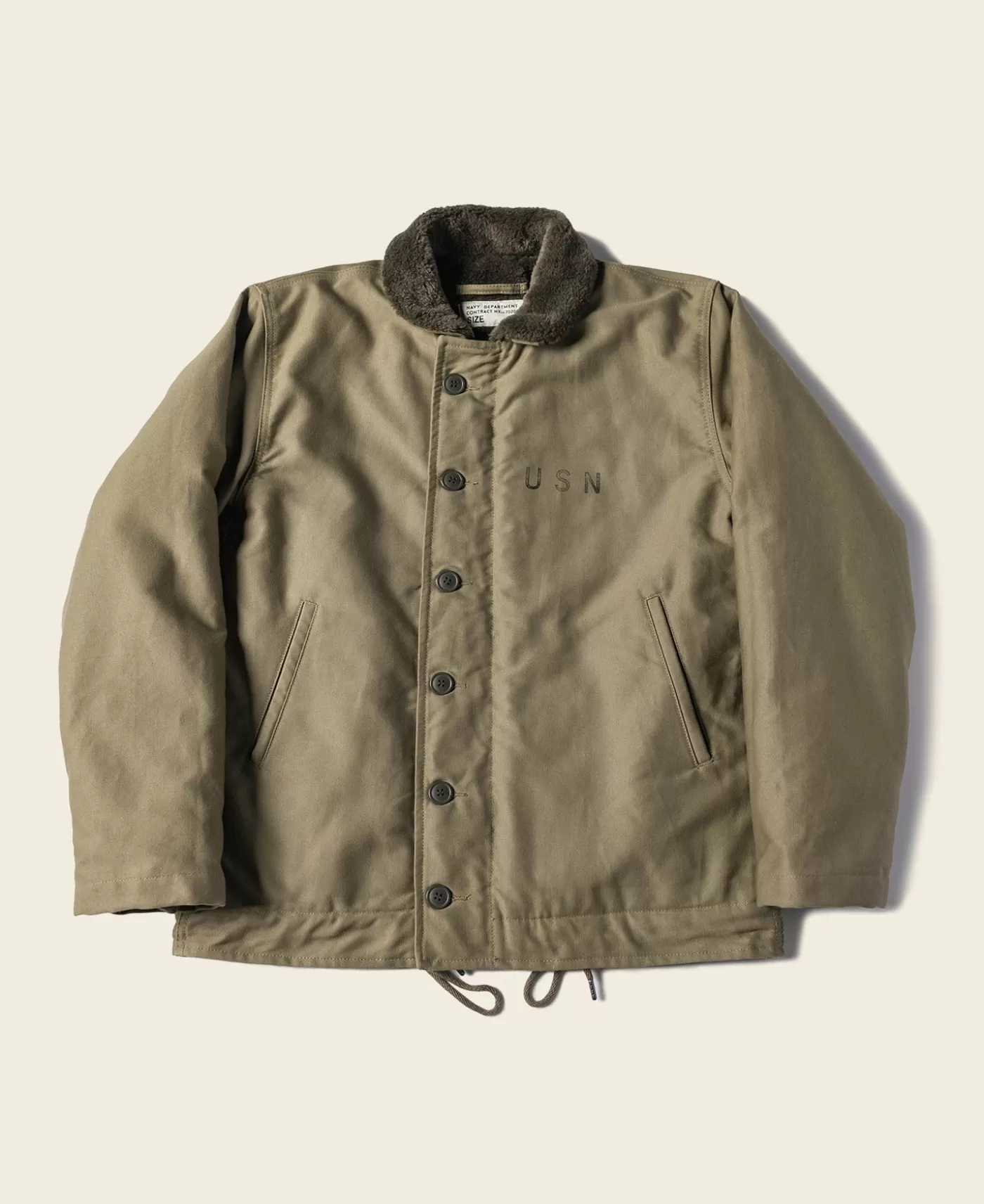 Store 1940s USN 3rd Type N-1 Woolen Deck Jacket - Stencil Jackets & Coats