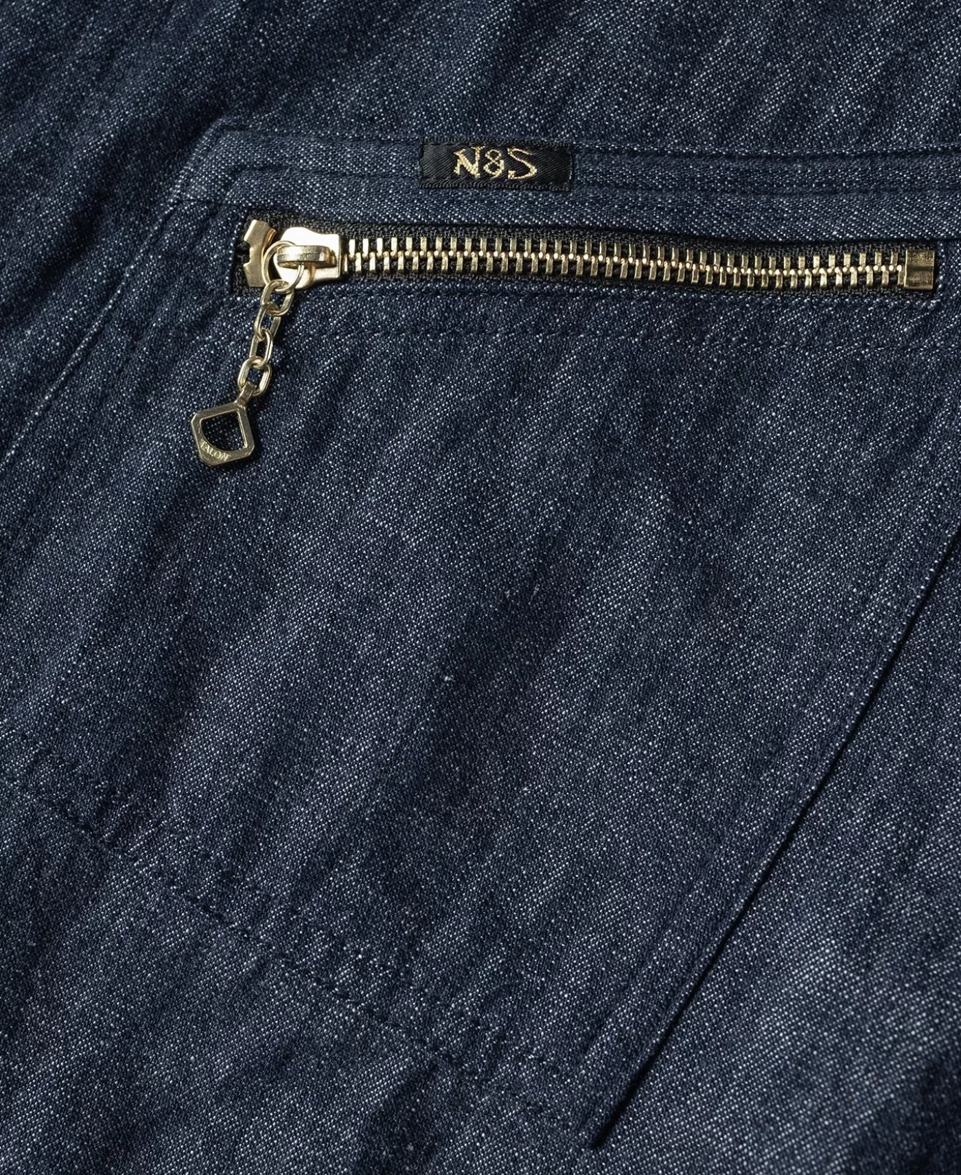 s_zip_up_denim_work_jacket_8.webp Outlet 1960s Zip Up Denim Work Jacket Denim Jackets | Jackets & Coats