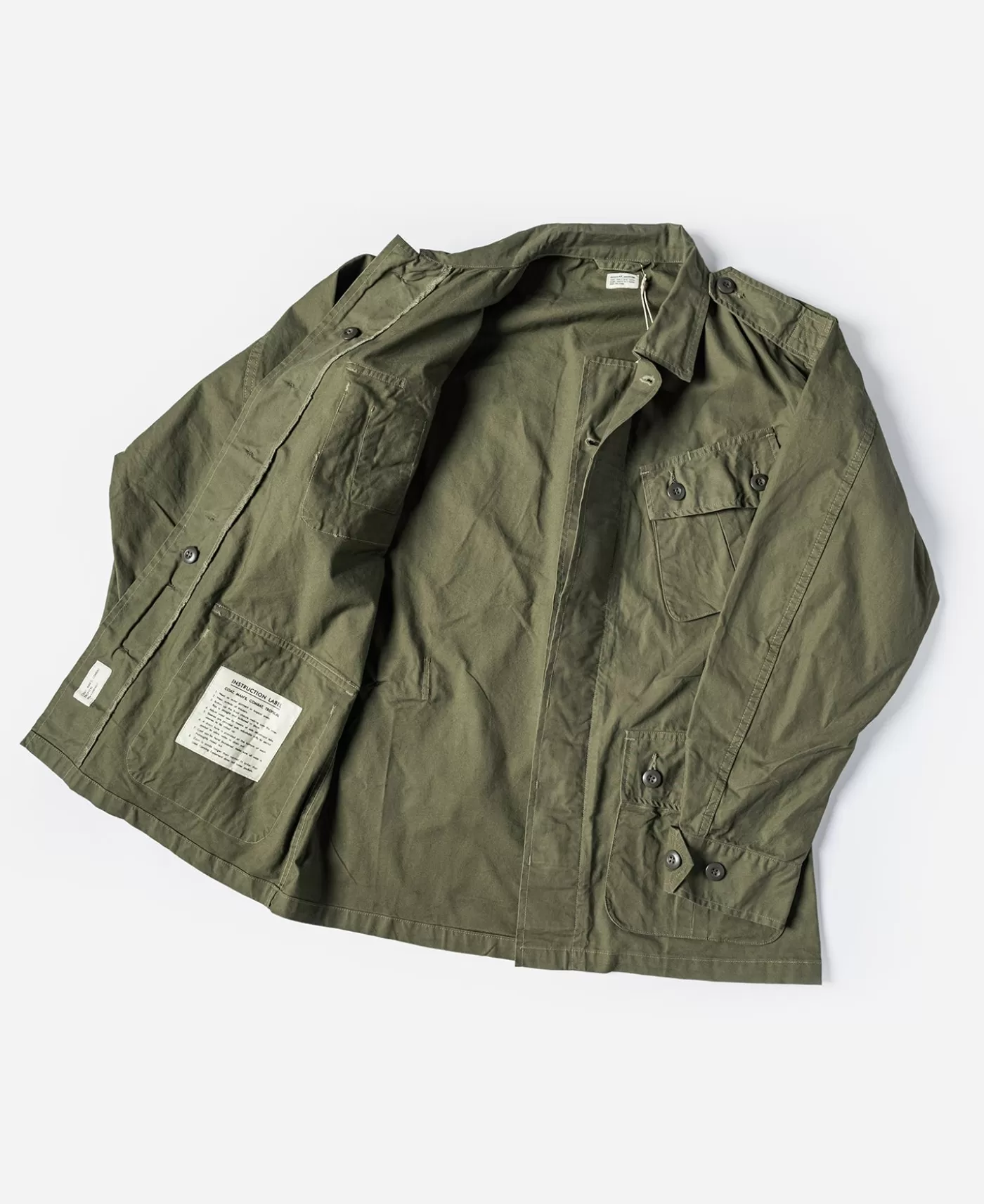 st_model_tropical_jungle_fatigue_jacket_2.webp New 1963 1st Model Tropical Jungle Fatigue Jacket Jackets & Coats