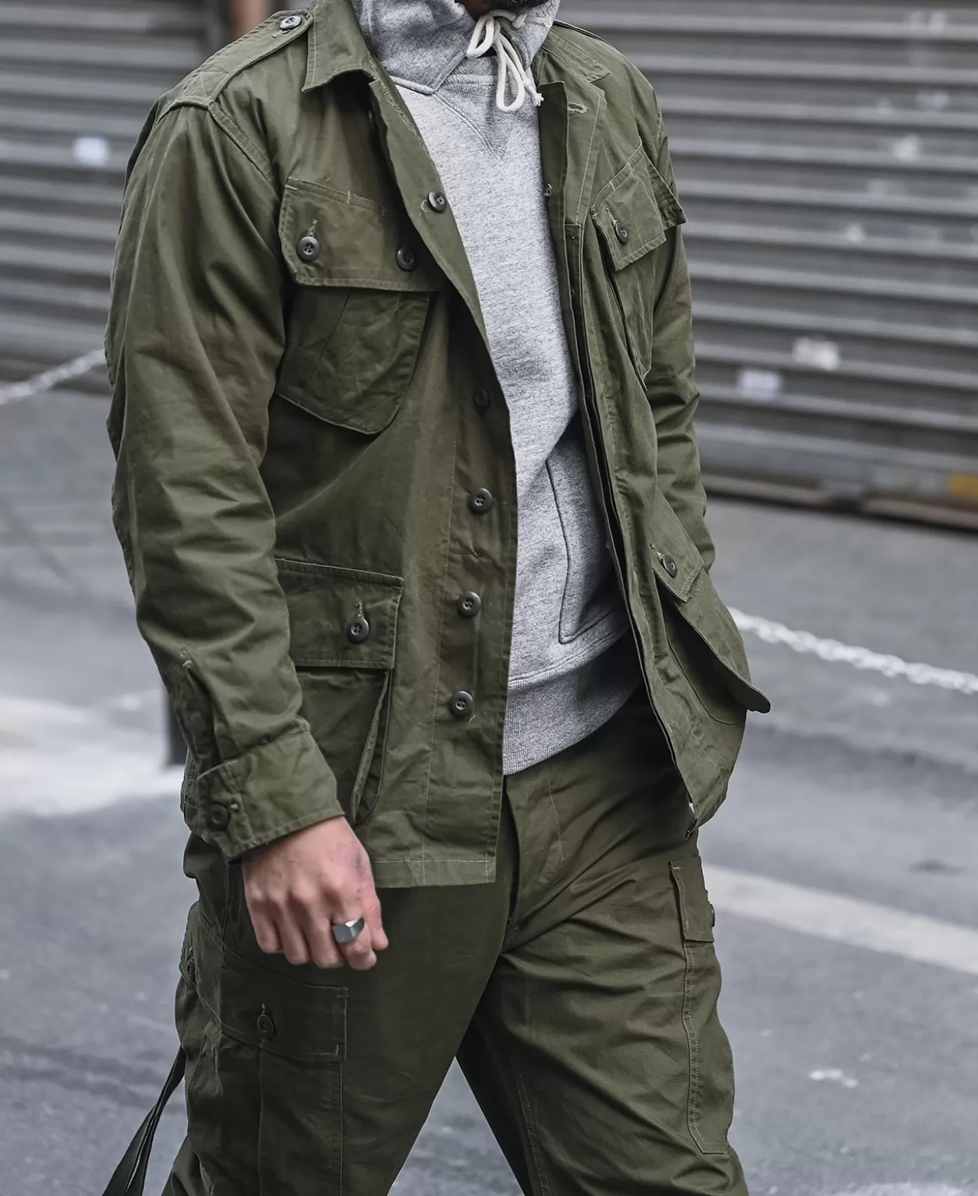 st_model_tropical_jungle_fatigue_jacket_5.webp New 1963 1st Model Tropical Jungle Fatigue Jacket Jackets & Coats