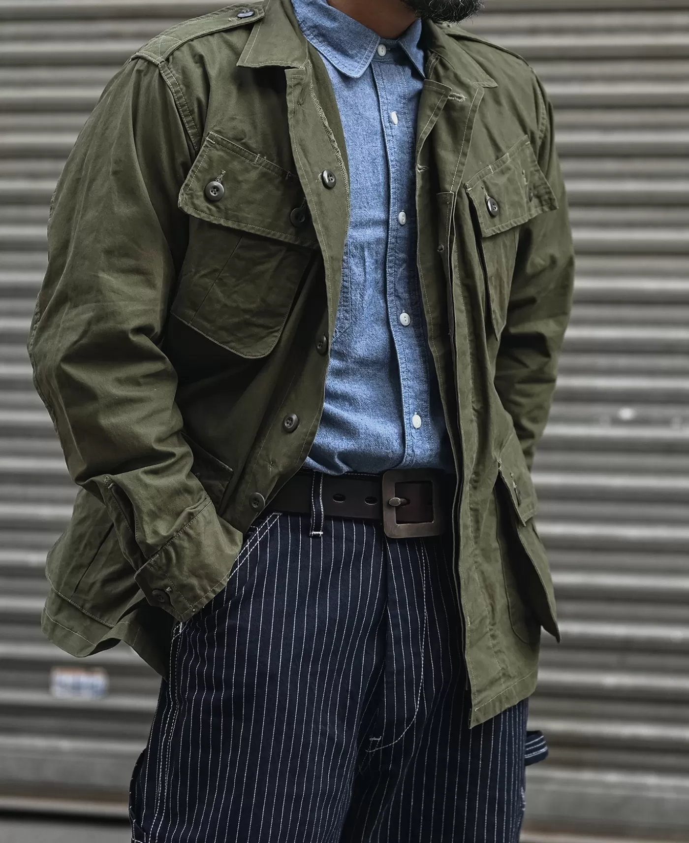 st_model_tropical_jungle_fatigue_jacket_6.webp New 1963 1st Model Tropical Jungle Fatigue Jacket Jackets & Coats