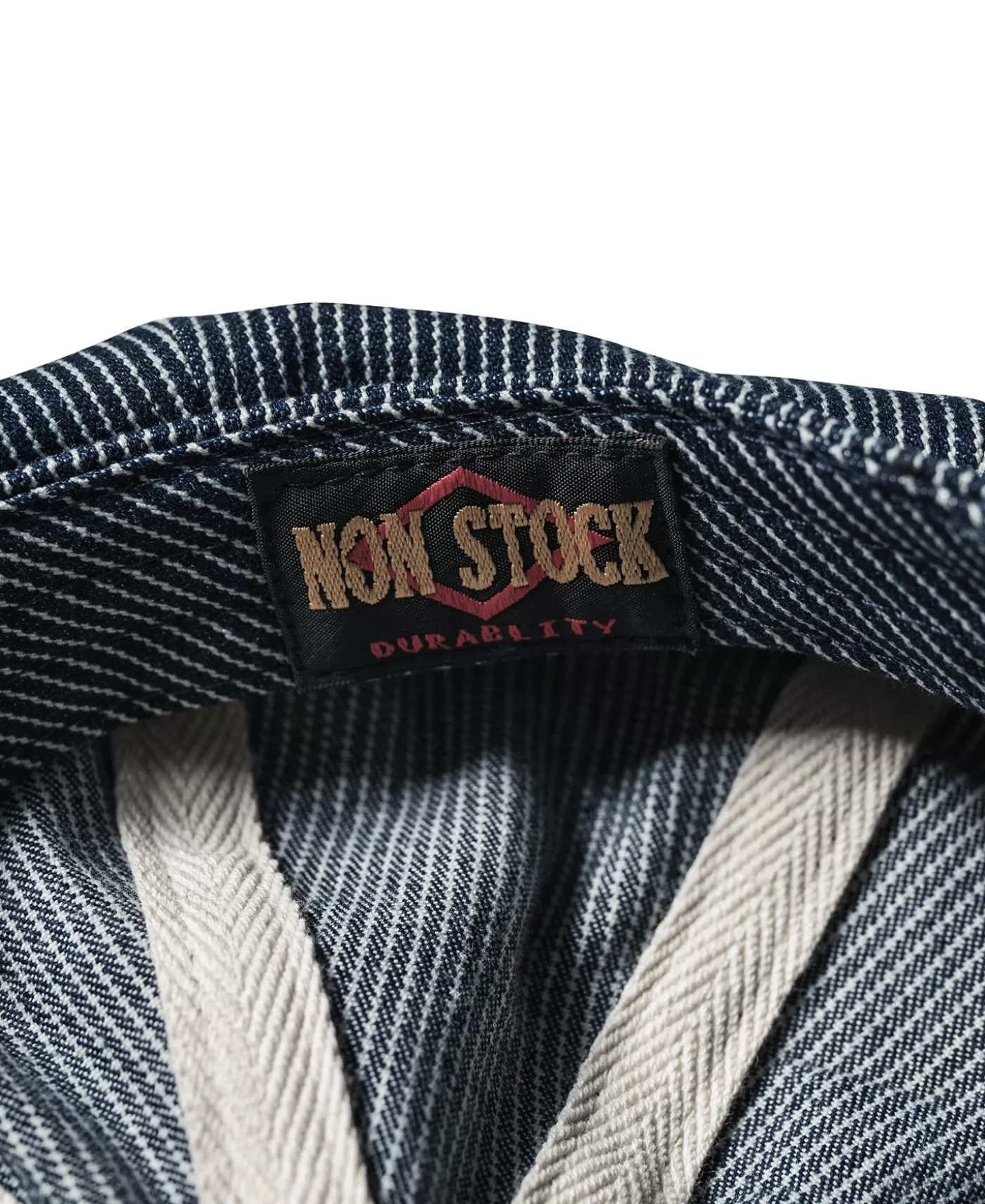 striped_denim_newsboy_cap_9.webp Outlet Denim Newsboy Cap Hats & Caps