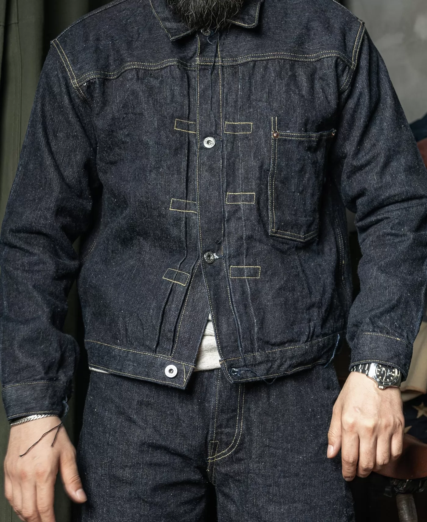 sxx__war_simplified_model_st_selvedge_denim_jacket_3.webp New S806XX 1943 War Simplified Model 1st Selvedge Denim Jacket Denim Jackets | Jackets & Coats